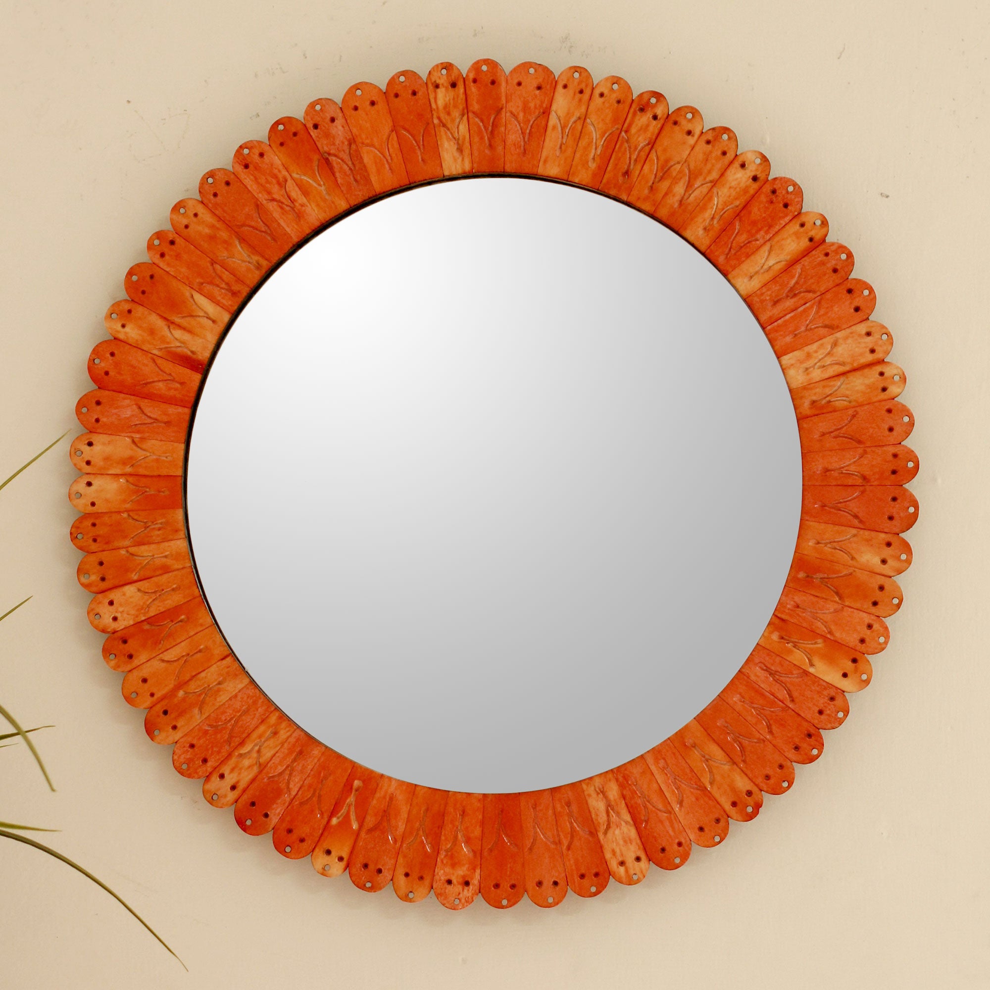 Premium Handcrafted Sunset Mirror - Moradabad Design