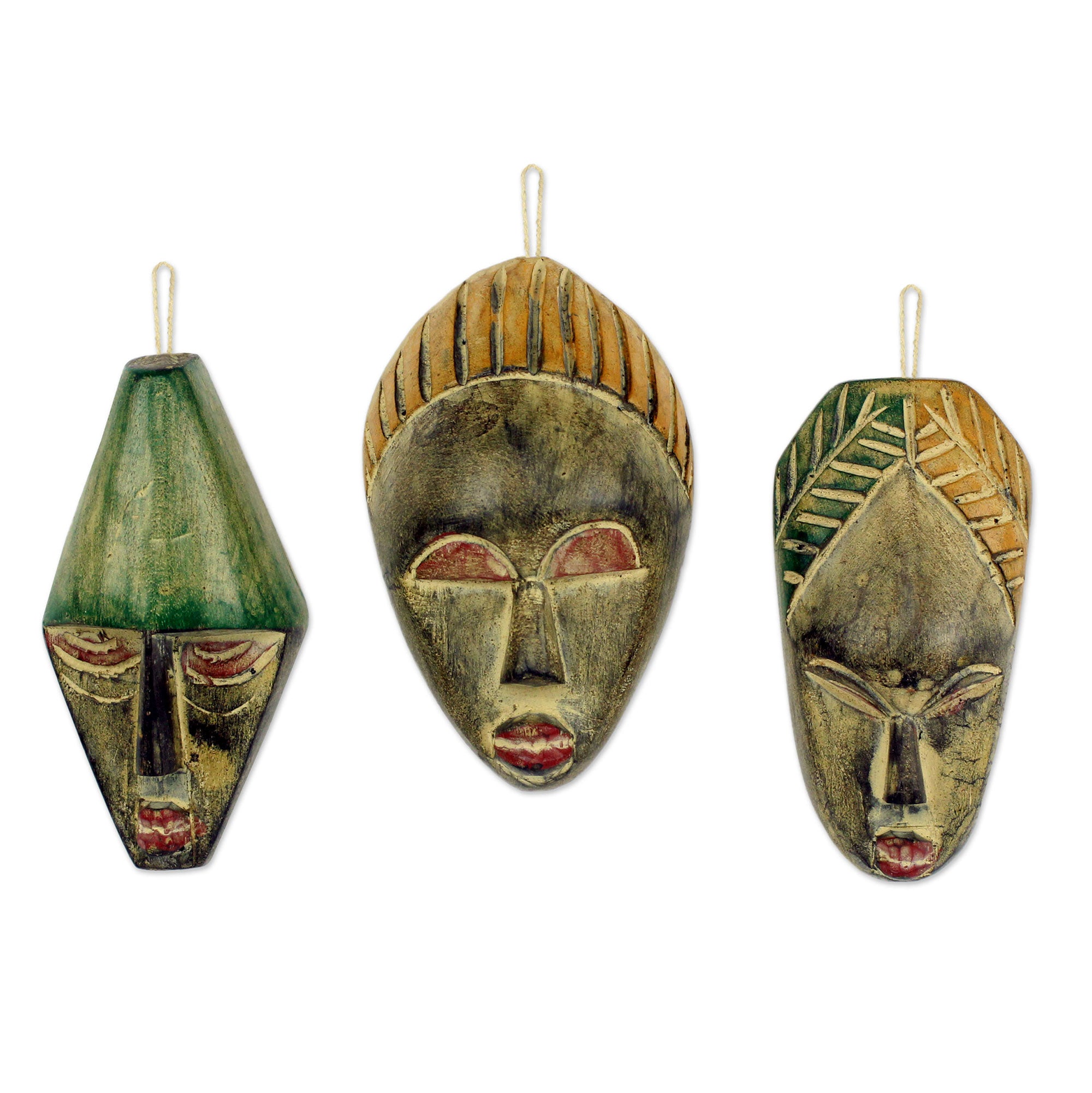 Premium Three Wise Men Handmade Wood Christmas Ornaments – Set of 3