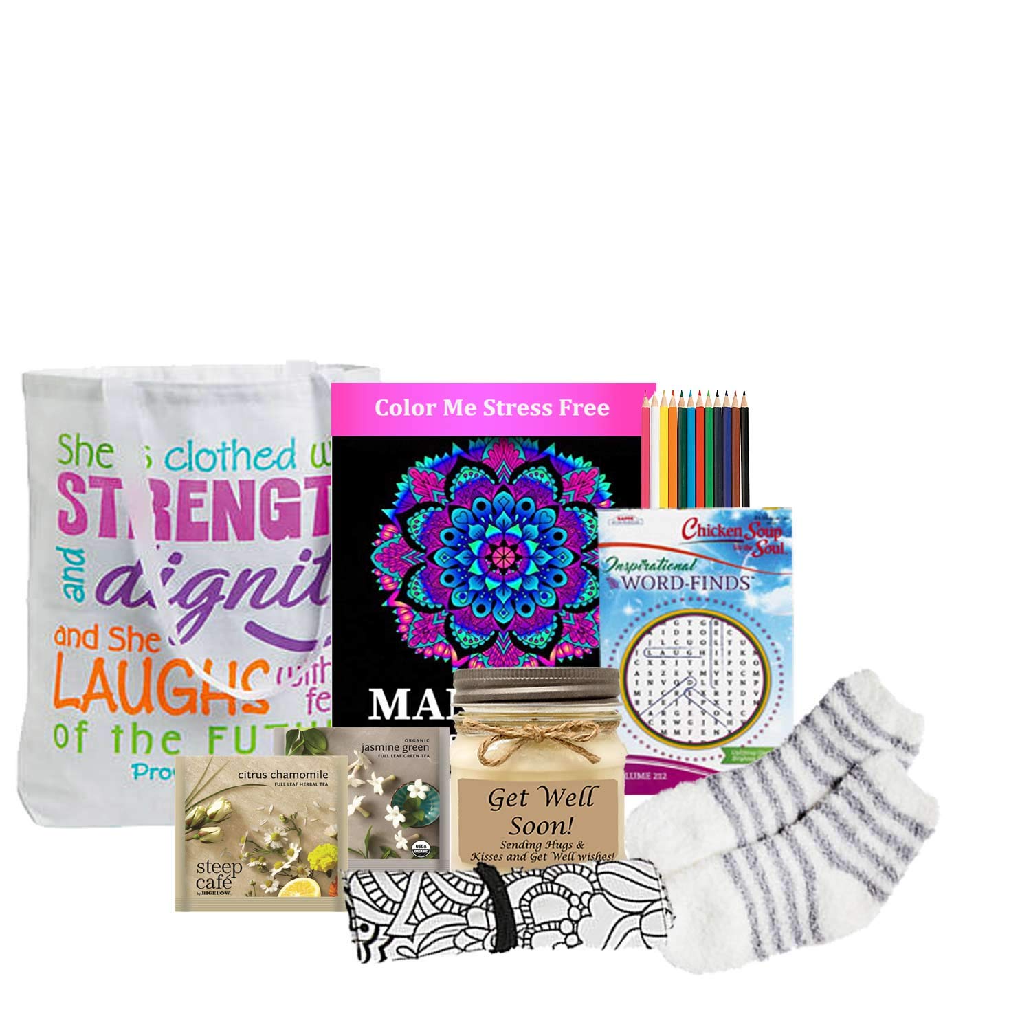 Ultimate Get Well Soon Coloring & Activity Tote for Women