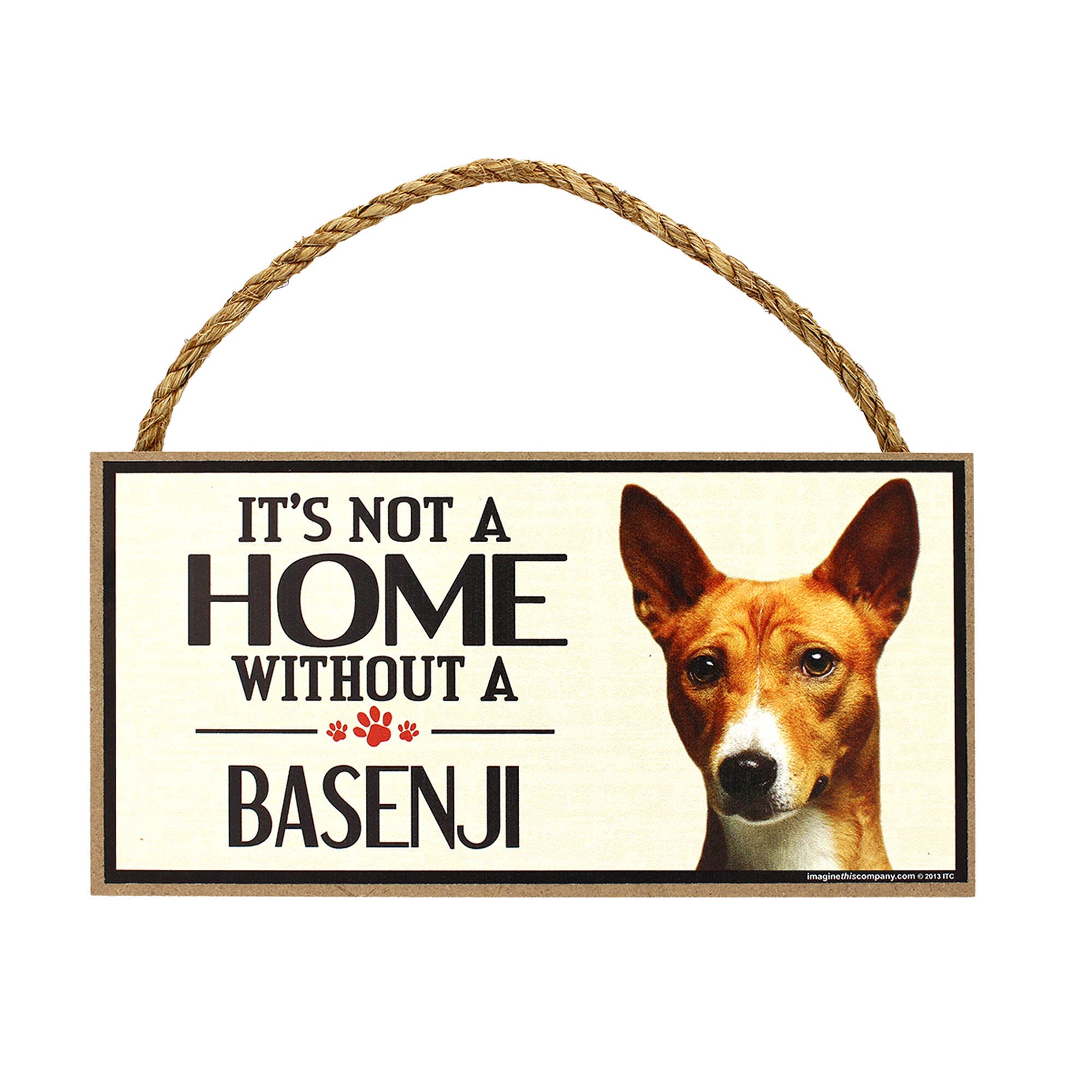 Premium Rustic Dog Lover Sign - 'Home is Where the Dog Is'