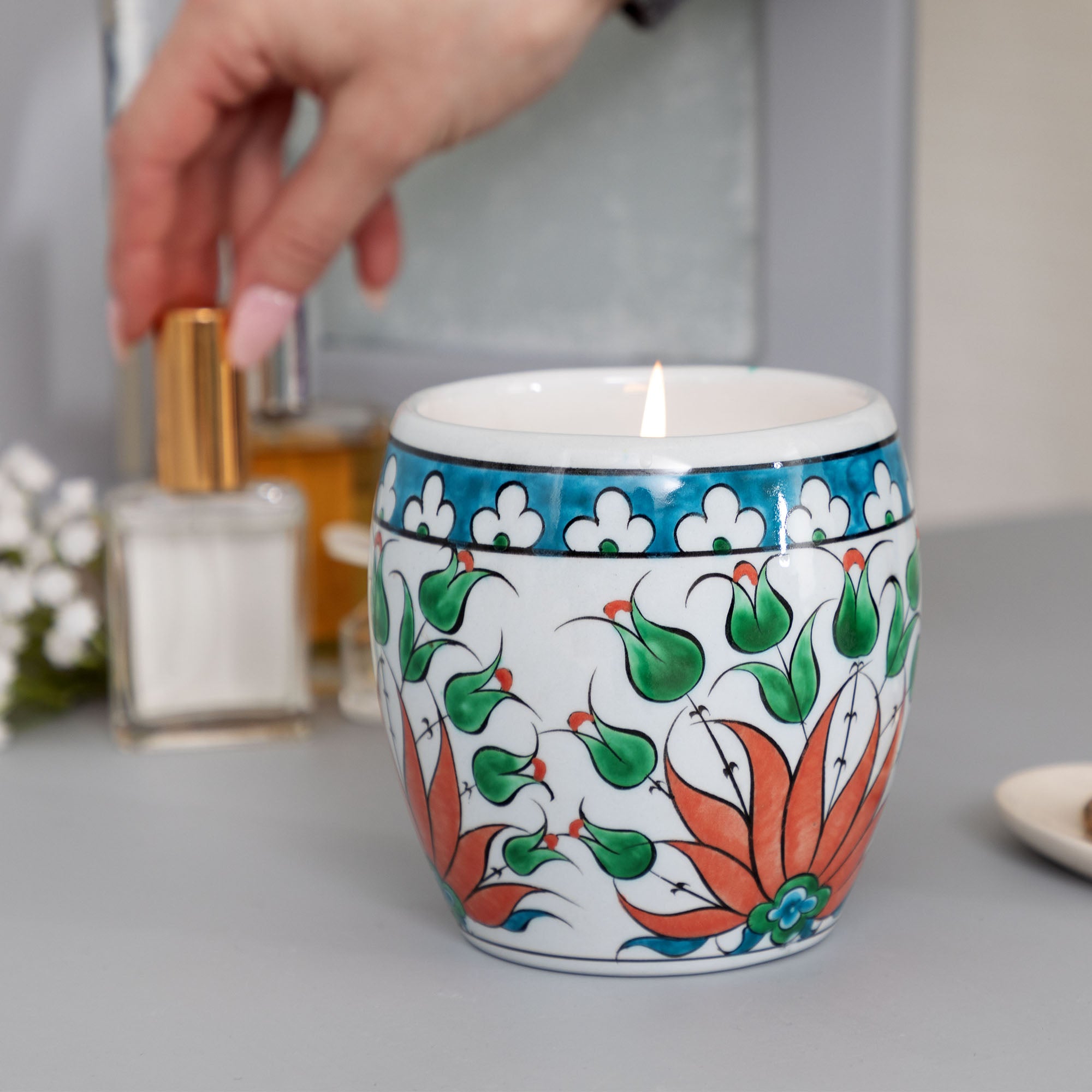 Premium Hand-Poured Ceramic Artisan Candle