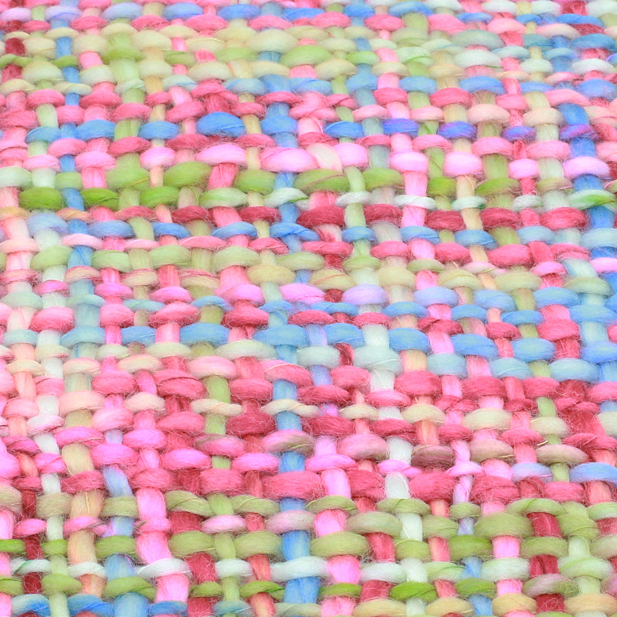 Premium Vibrant Pastel Multicolor Handwoven Throw Blanket