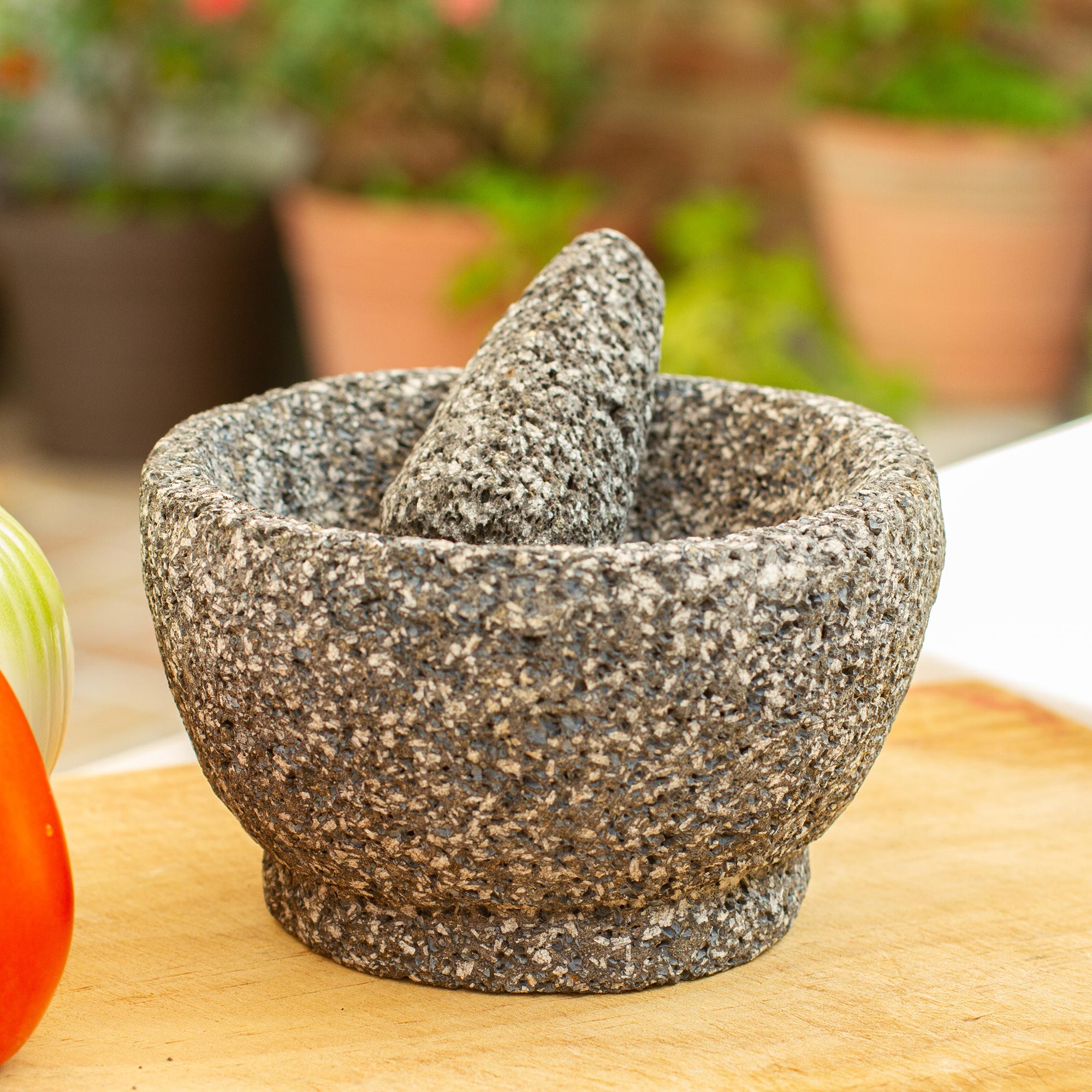Premium Handcrafted Basalt Molcajete & Tejolote Set - Ultimate Artisan Kitchen Tool