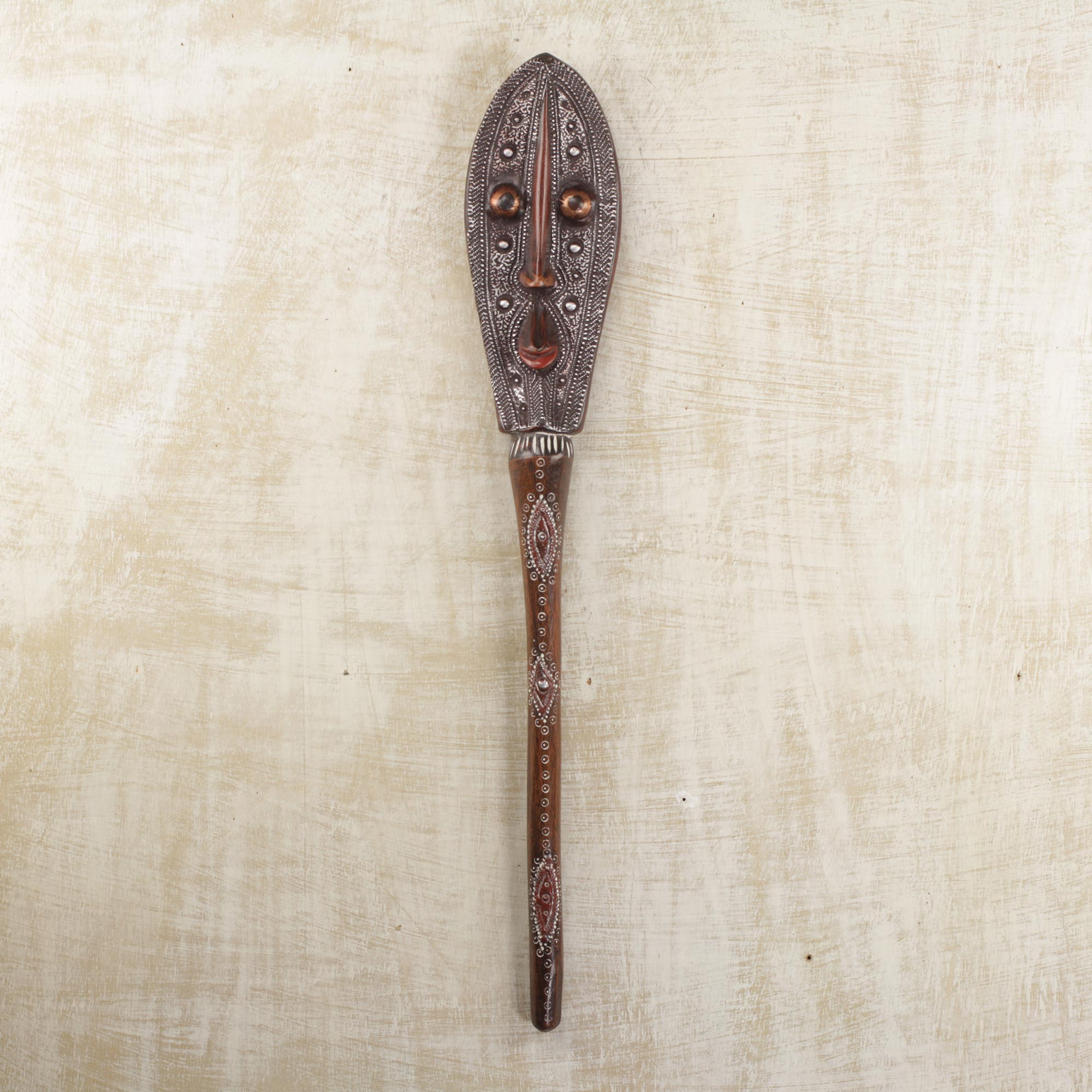 Premium Handcrafted Banku Ta III Wall Mask - African Artisan Design