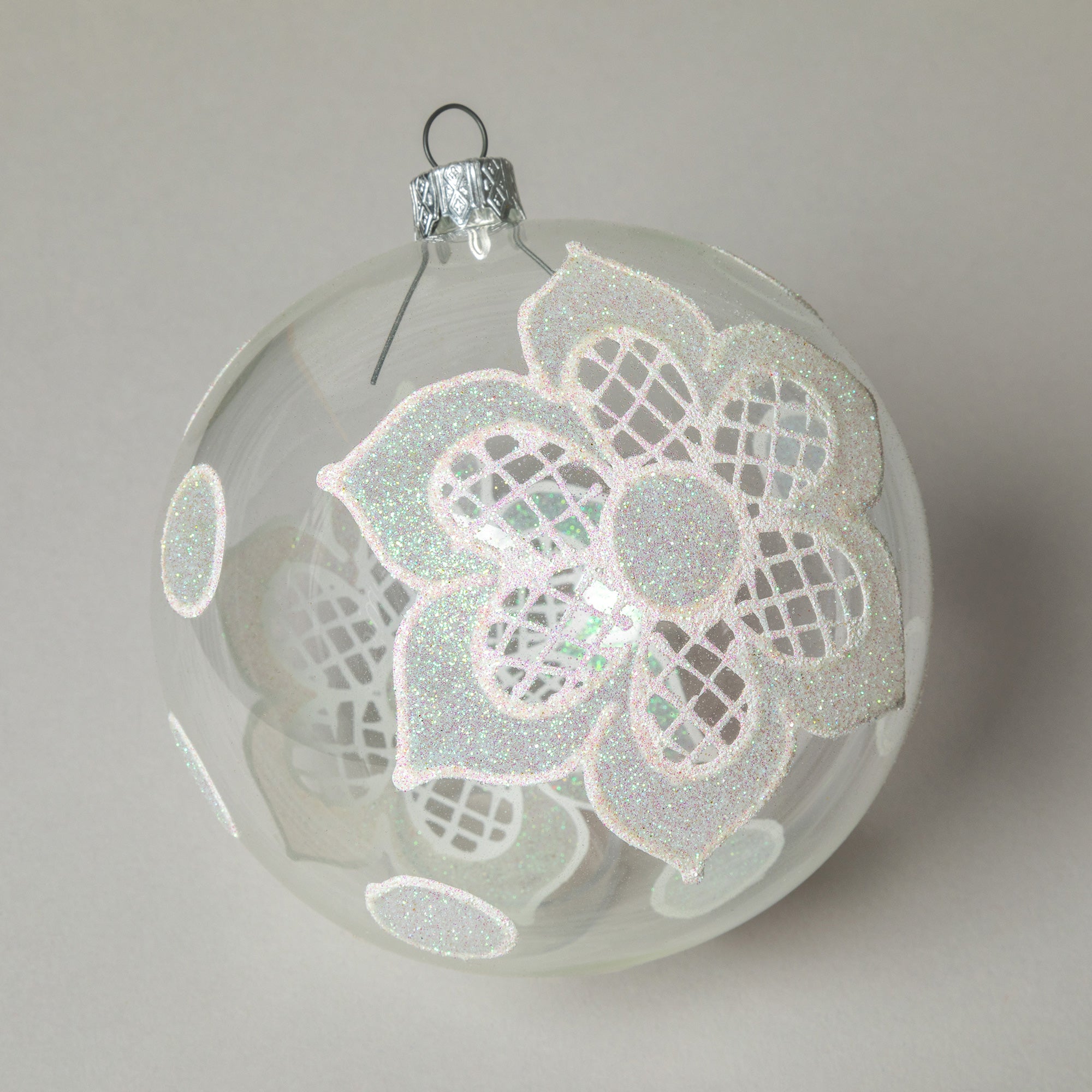 Premium Ukrainian Handmade Christmas Glass Ornament - Unique Holiday Decor