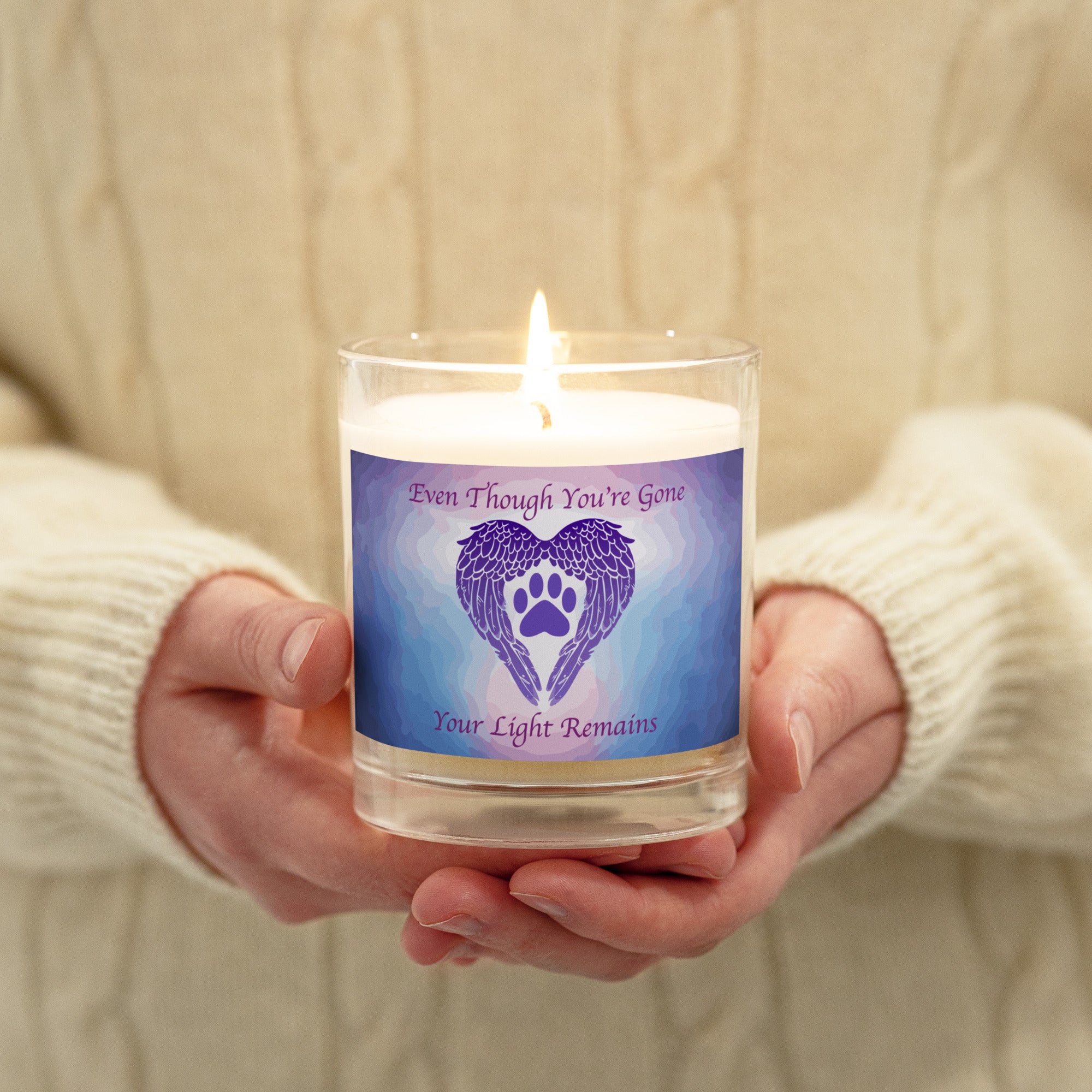 Premium Memorial Candle: Your Light Remains
