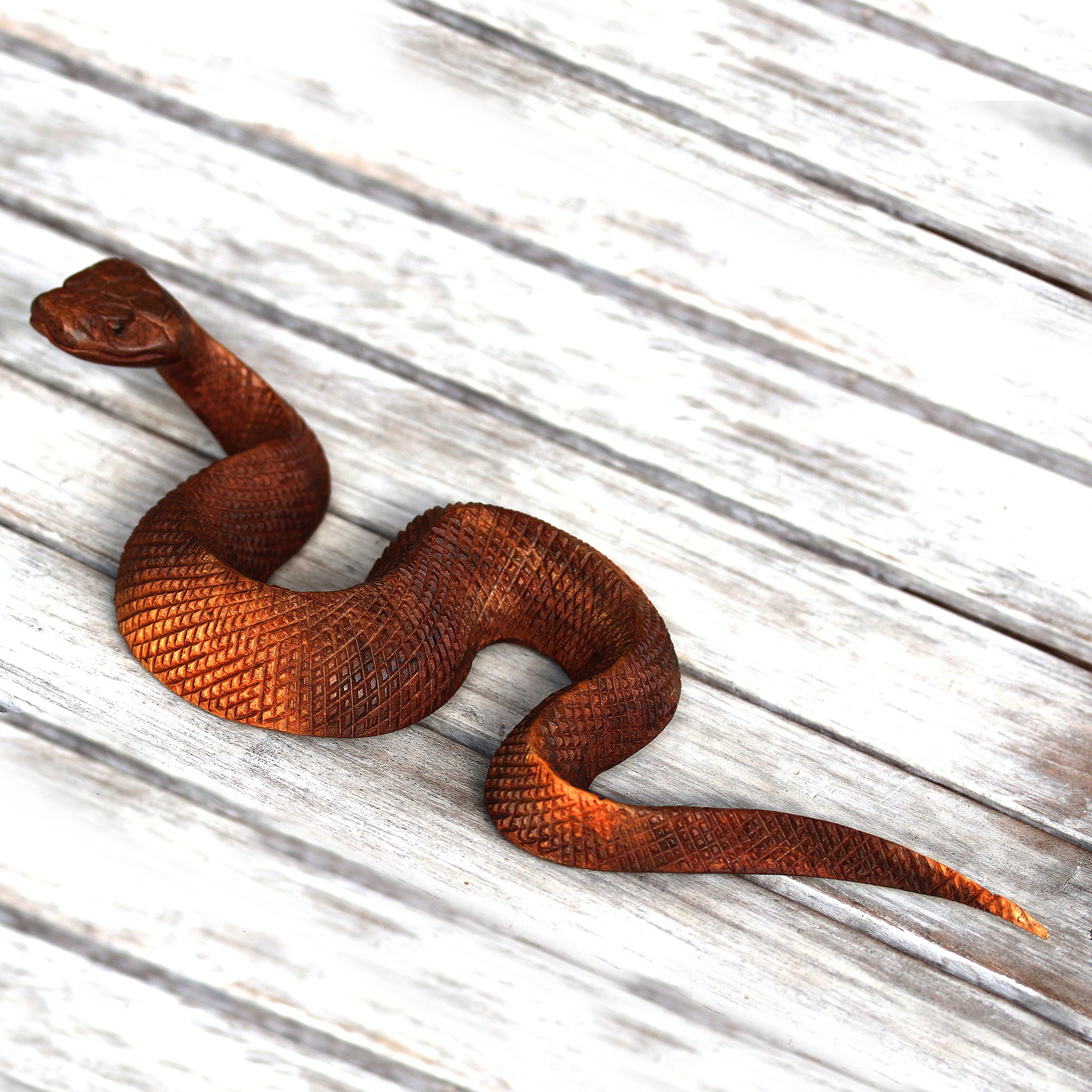 Premium Hand-Carved Suar Wood Snake Sculpture from Bali – Ultimate Artisan Decor