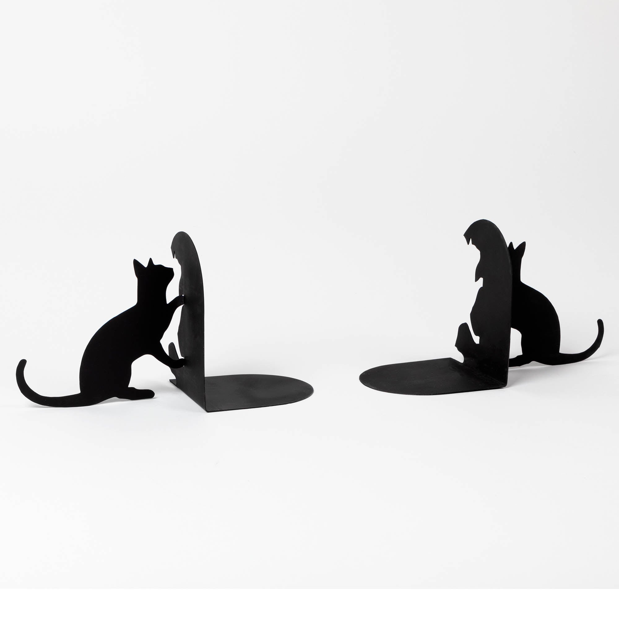 Premium Handcrafted Metal Pet Bookends - Cats & Dogs