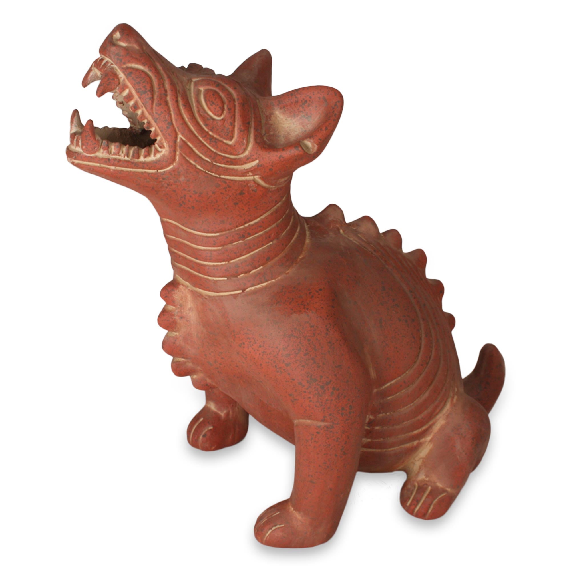 Premium Comala Dog Ceramic Sculpture - Authentic Mexican Art