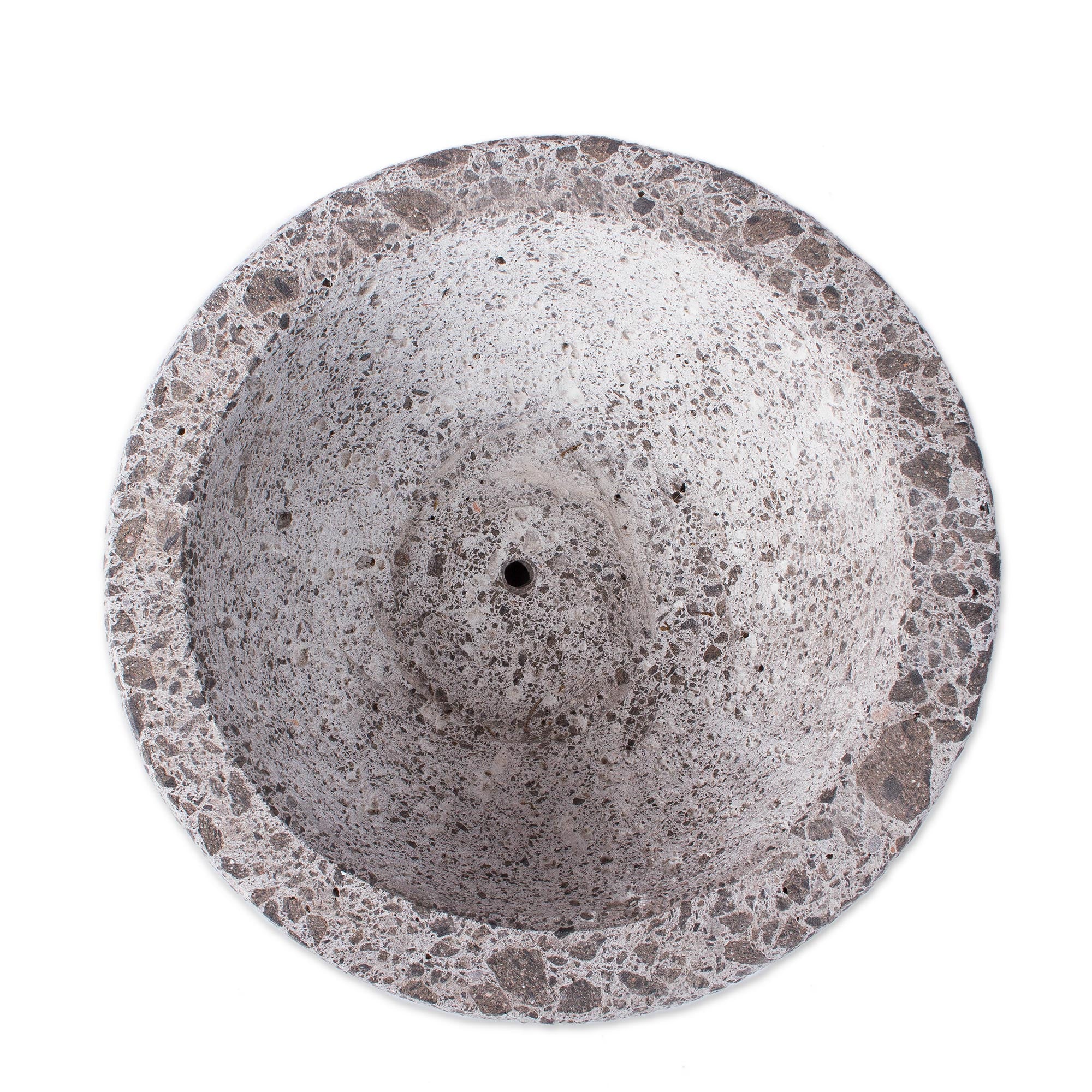 Premium Reclaimed Stone Spiral Flower Pot - Handcrafted in Mexico