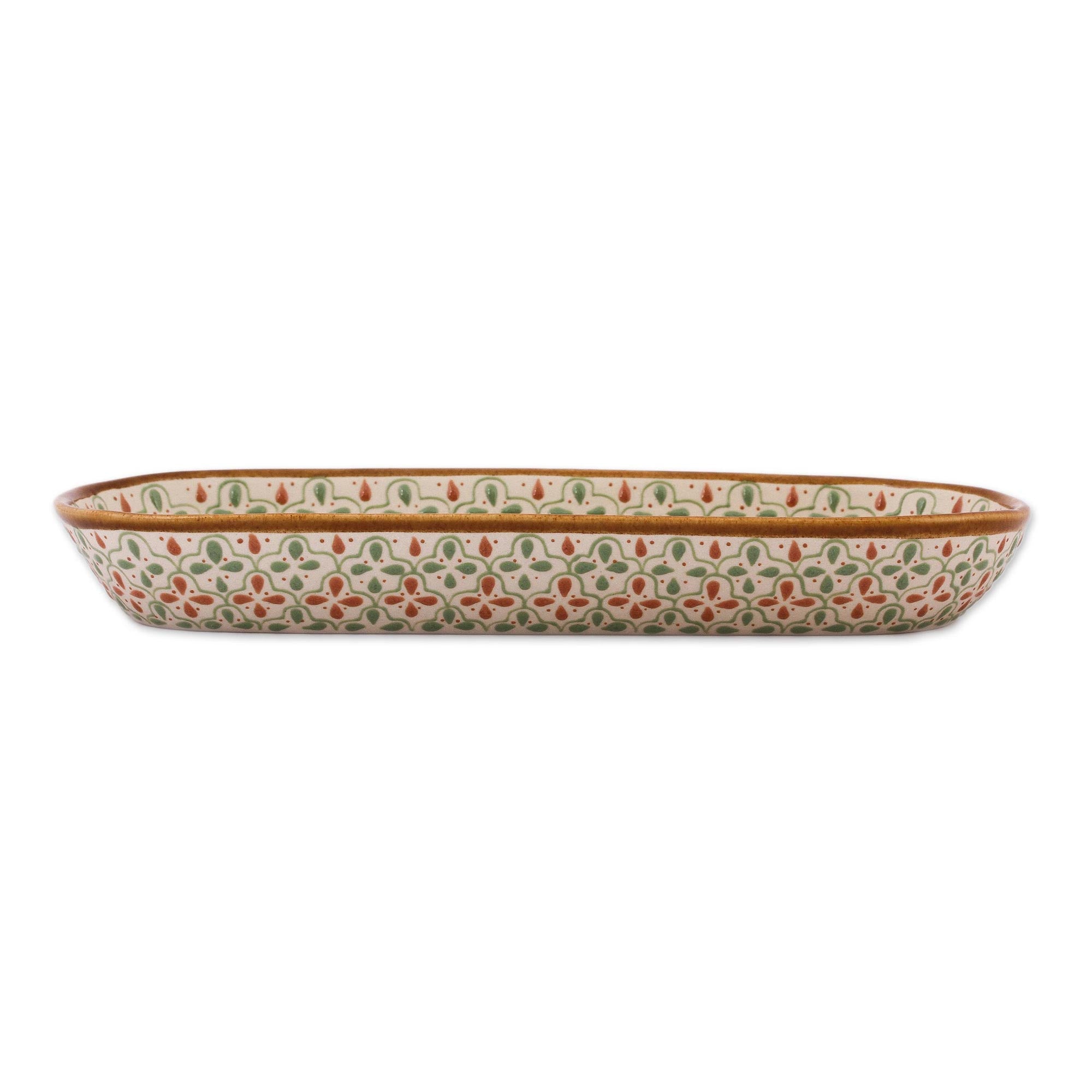 Premium Marigold Meadow Handcrafted Ceramic Serving Dish