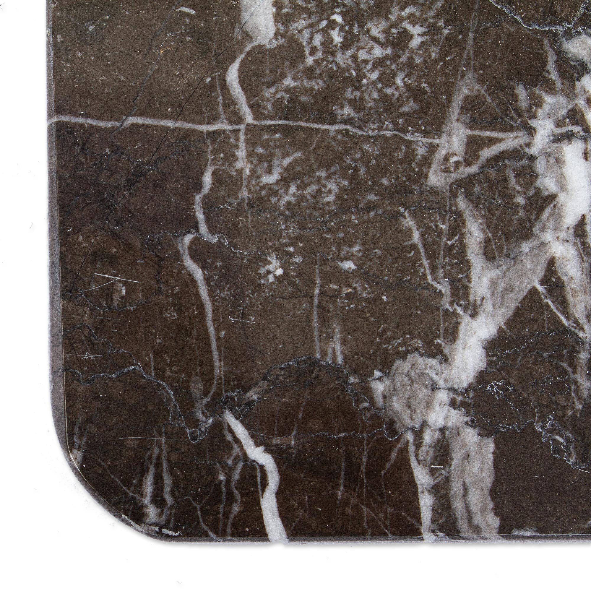 Premium Black and White Marble Cheese Board - Handcrafted in Mexico