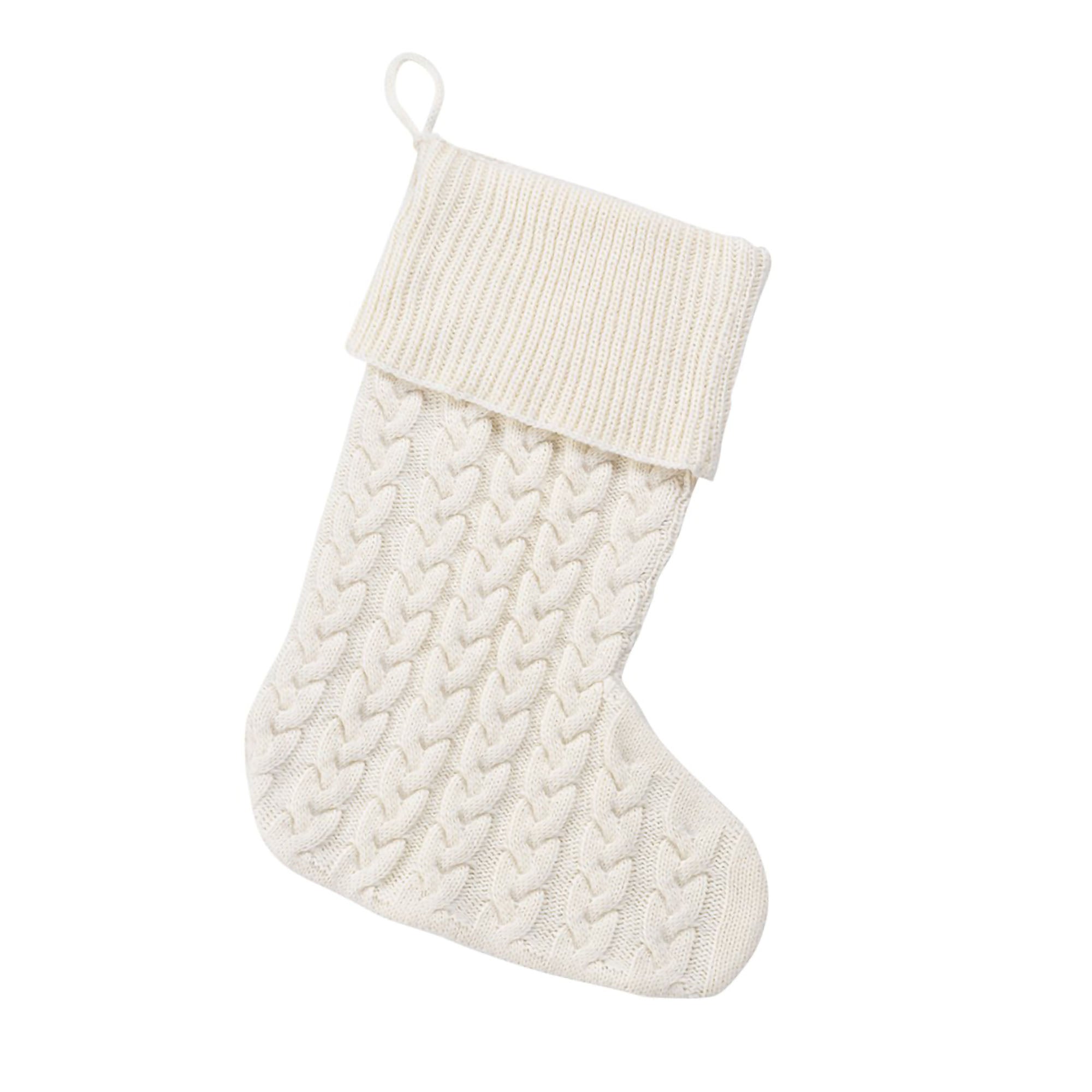 Premium Cable Knit Christmas Stocking