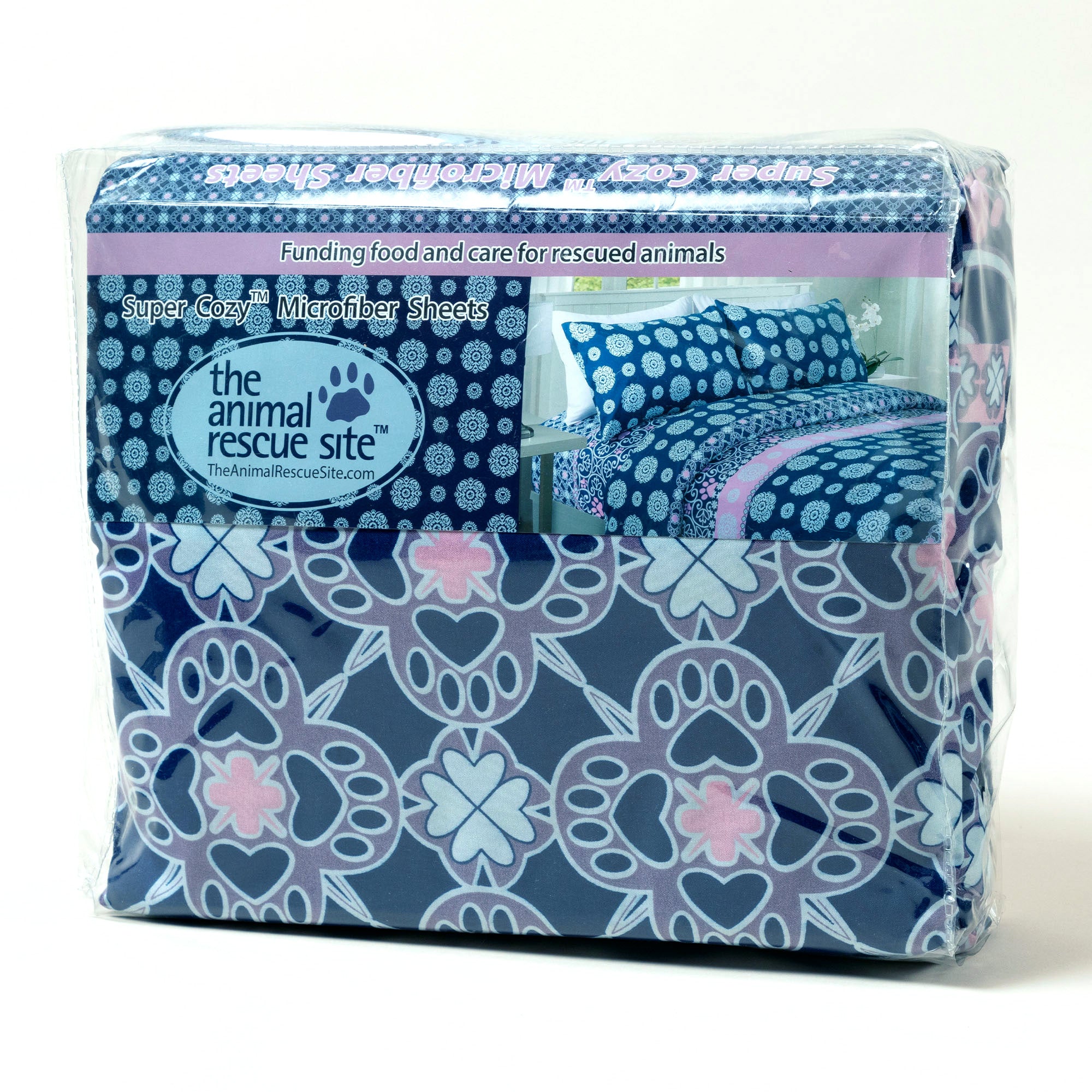 Premium Paws & Medallions Microfiber Sheet Set - Ultimate Comfort for Animal Lovers