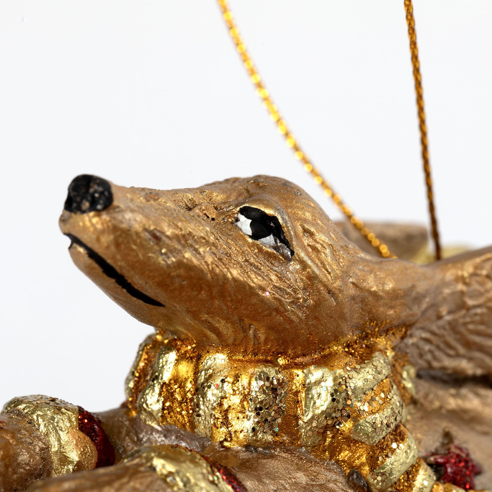 Premium Beaded Coppertini Angel Wing Dog Ornament