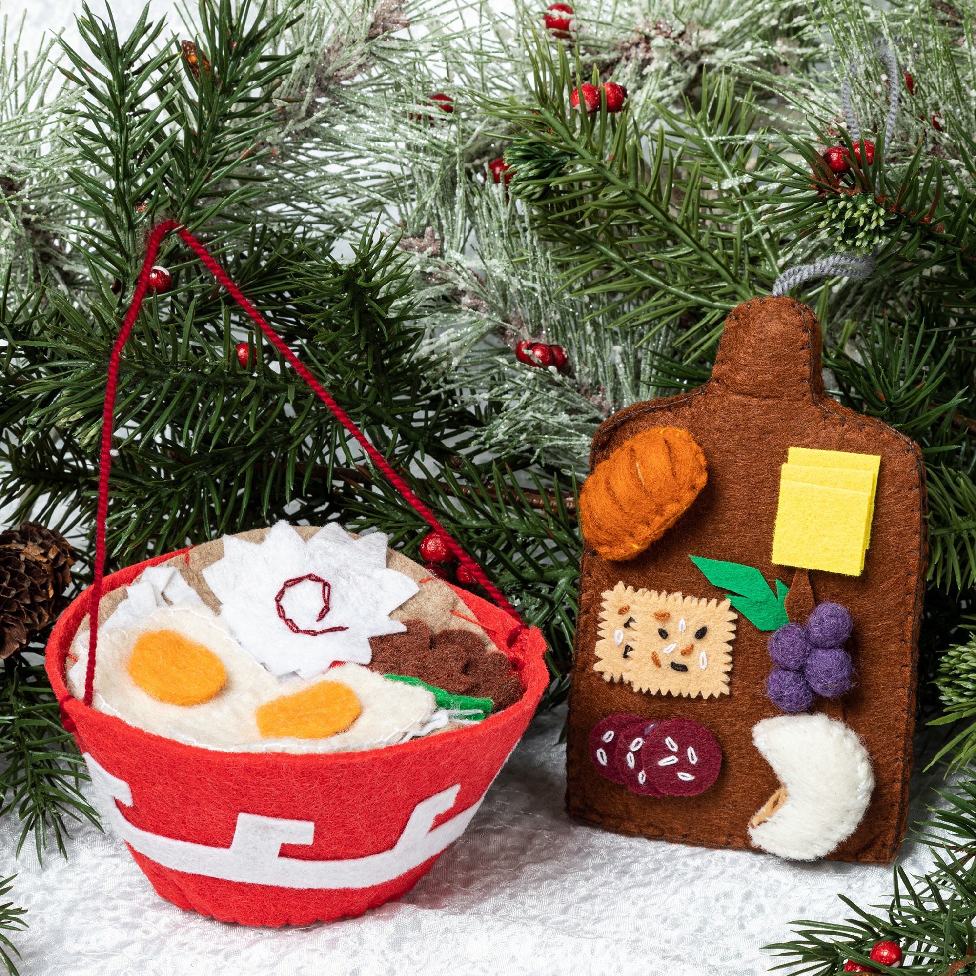 Premium Handmade Felt Food Ornaments