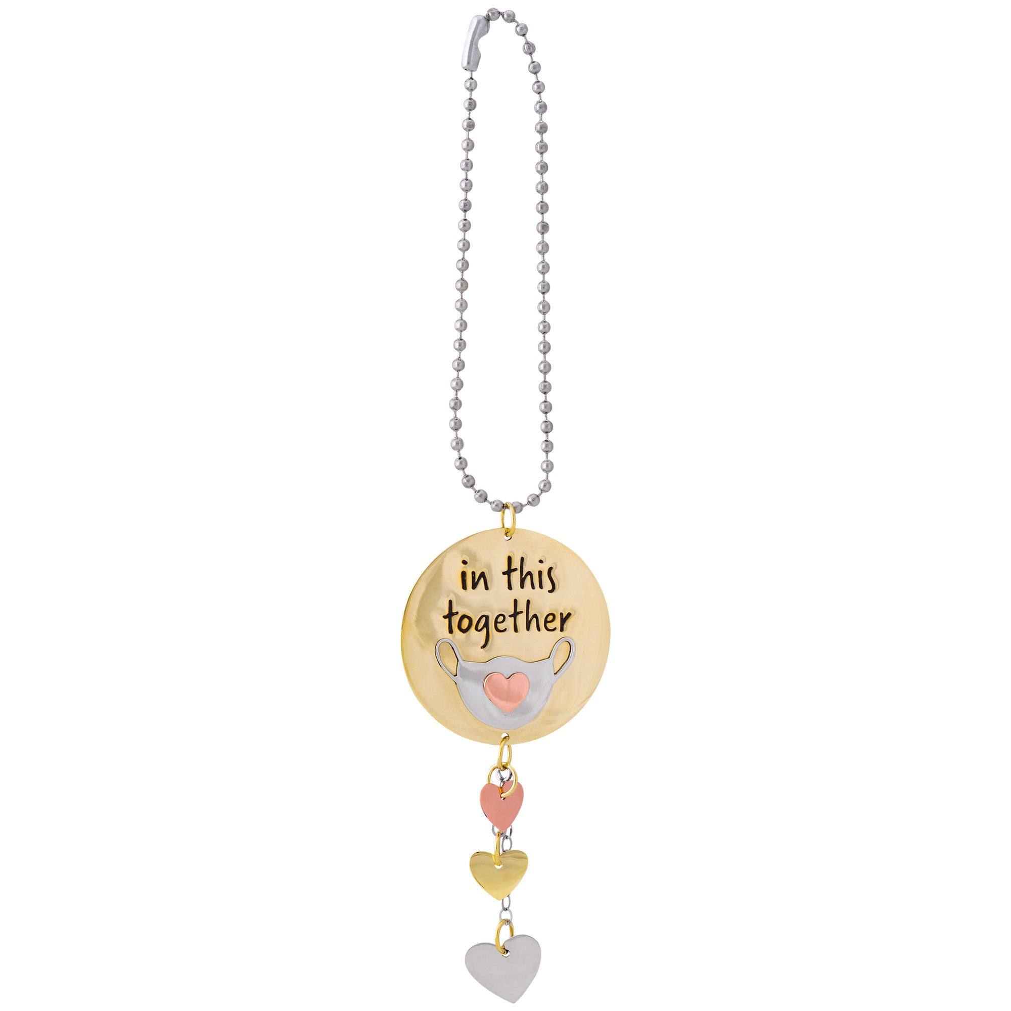 Premium In This Together Mixed Metal Car Charm - Ultimate Symbol of Unity