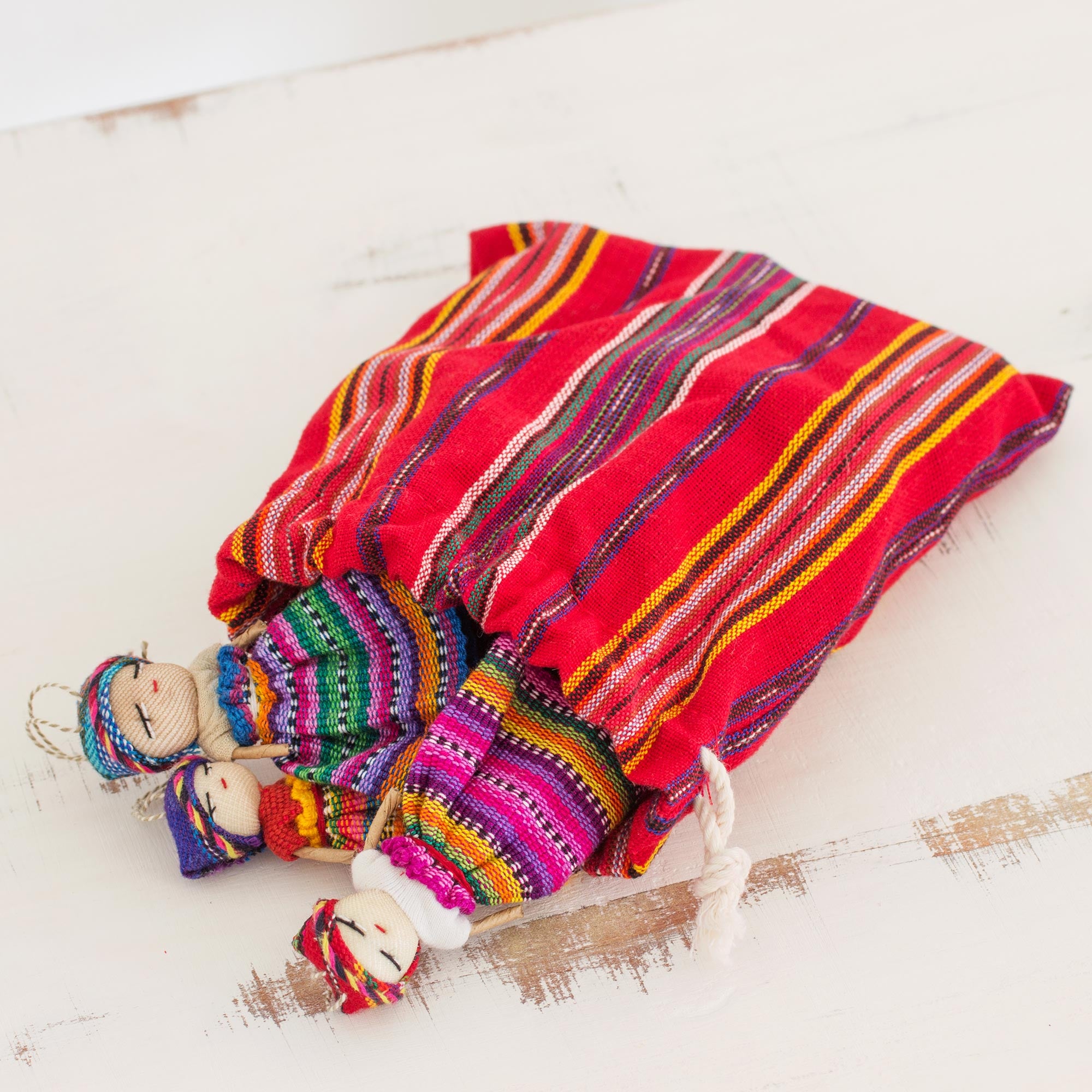 Premium Guatemalan Worry Dolls - Handmade Traditional Set of 12