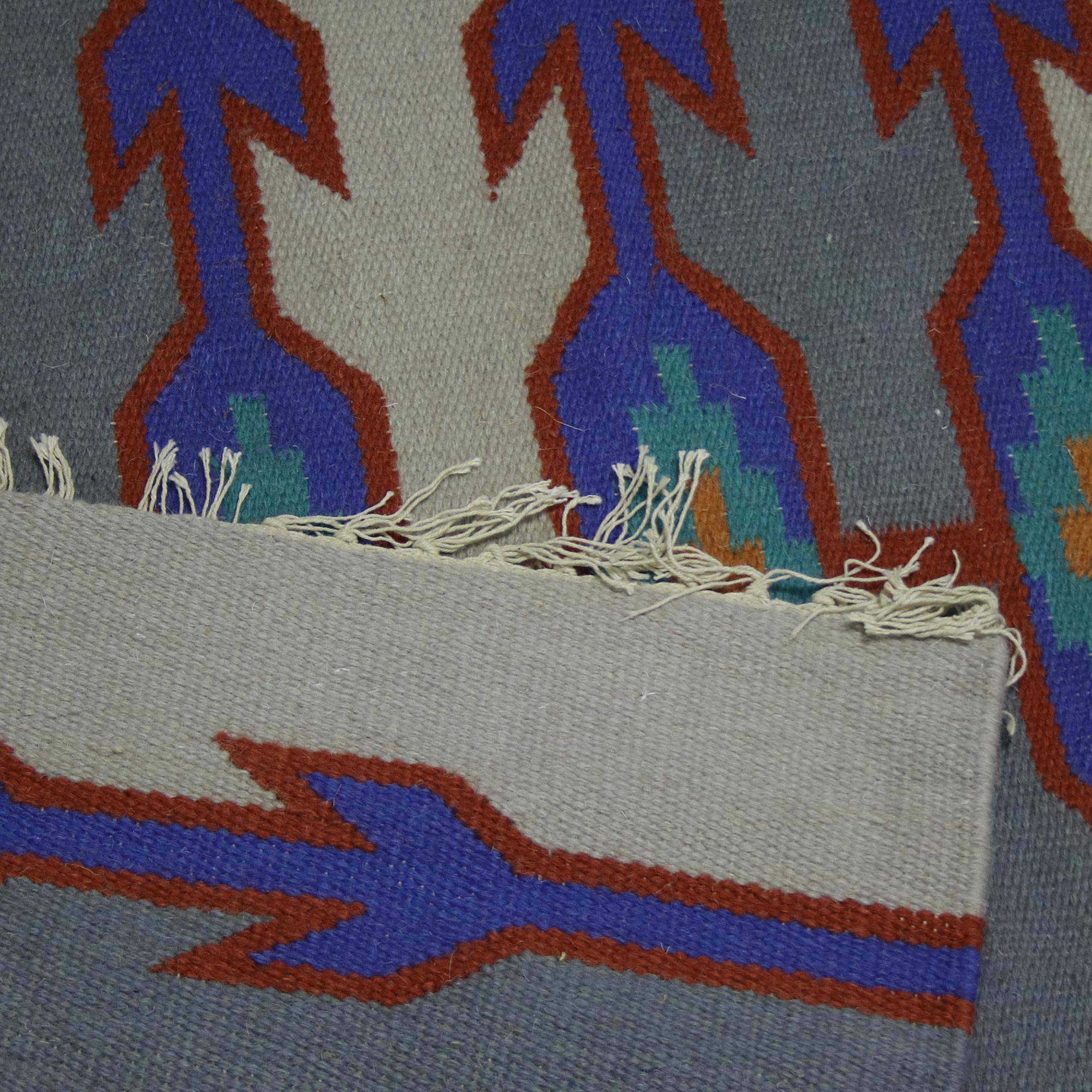 Premium Indian Daybreak Hand-Woven Wool Rug – Geometric Design (4x6)
