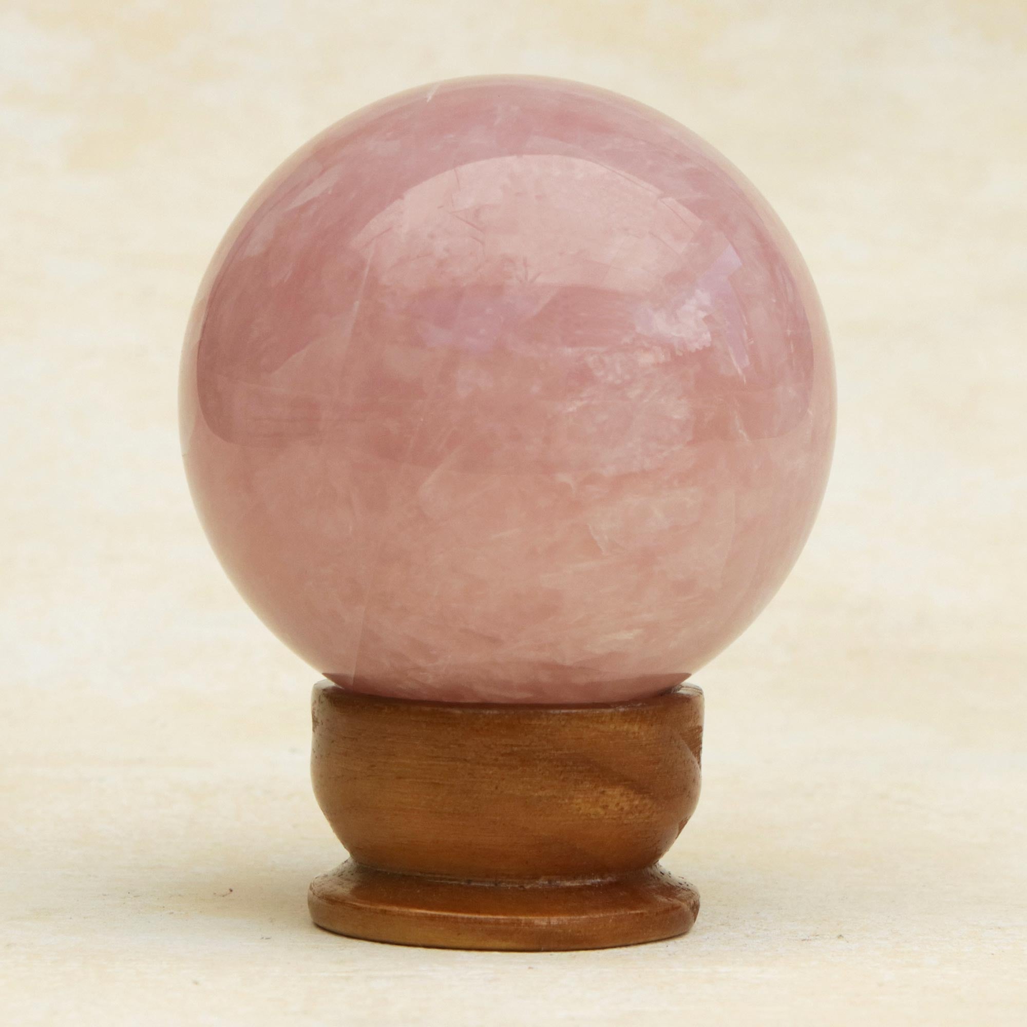 Premium Rose Quartz Love Crystal Ball - Ultimate Energy Enhancer