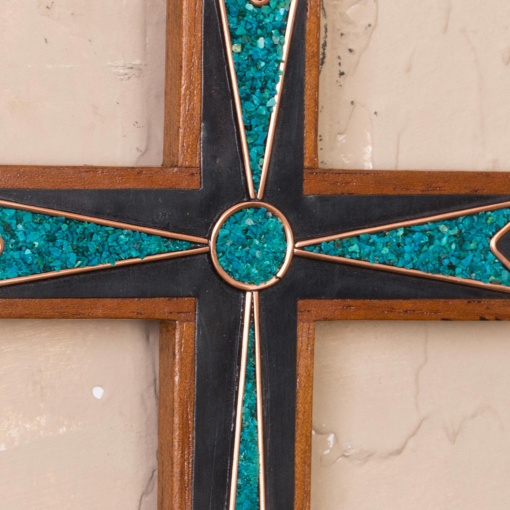 Premium Dynamic Cross - Handcrafted Bronze & Copper Wall Art