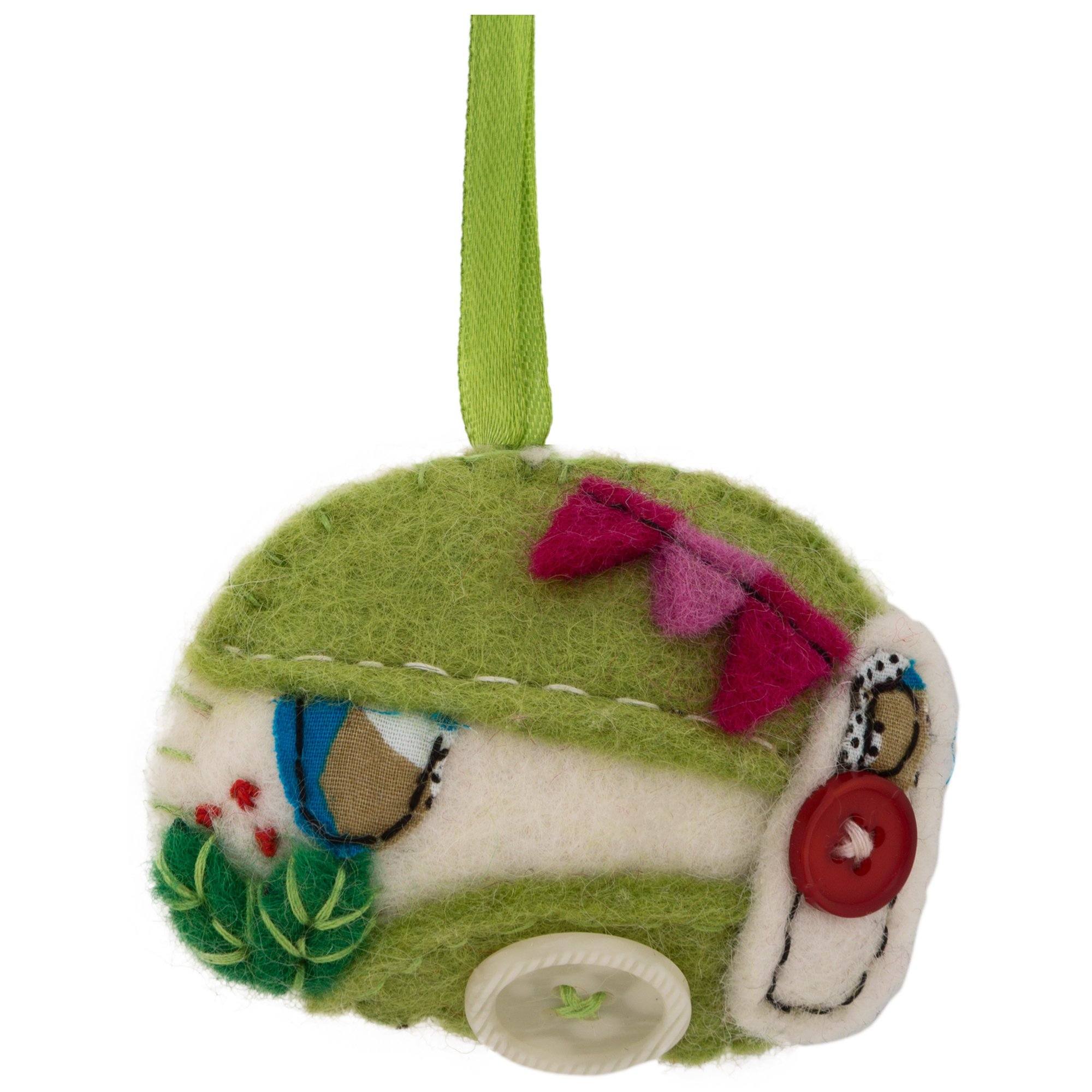 Premium Handmade Happy Camper Ornament - Ultimate Gift for Nature Lovers