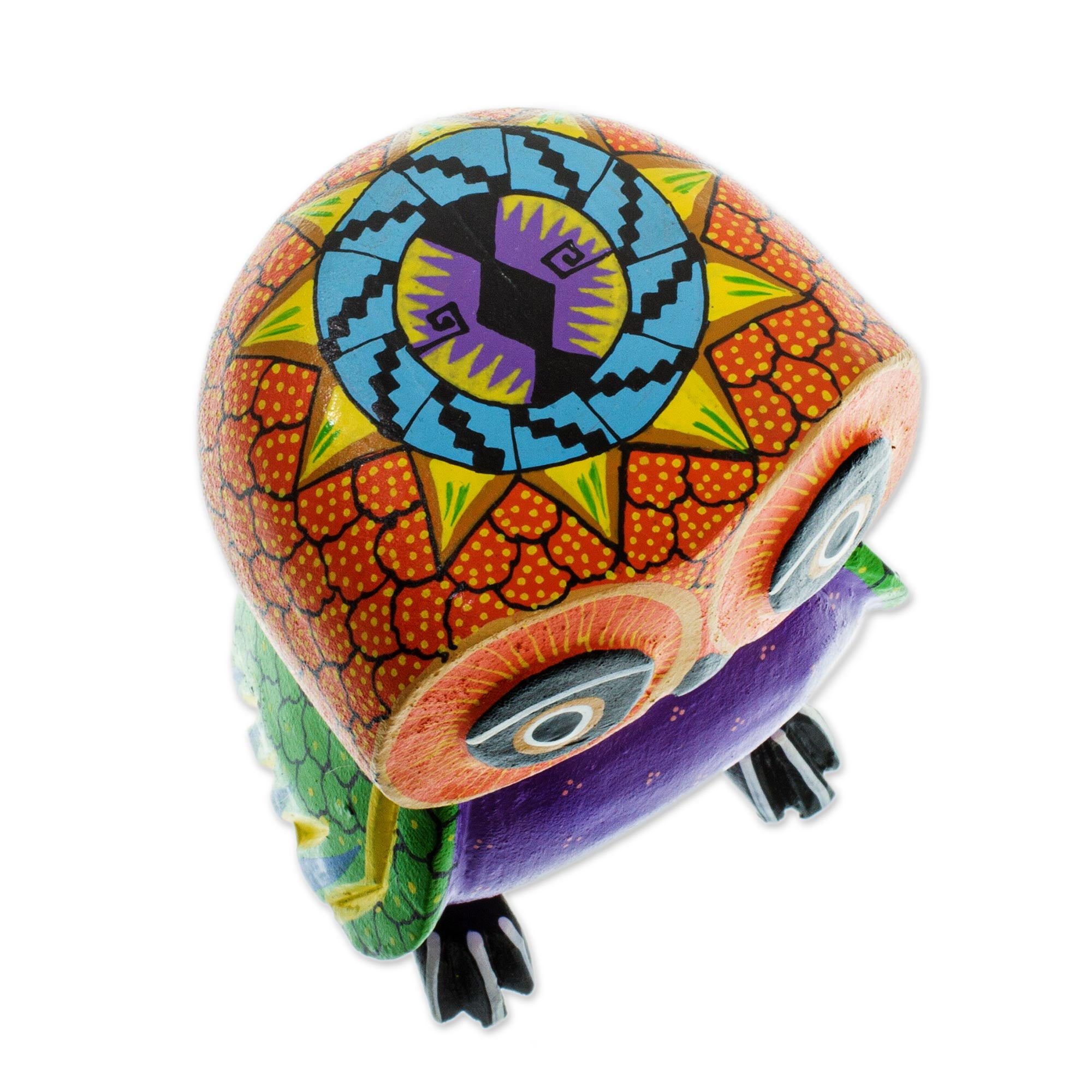 Premium Mexican Alebrije Owl Sculpture - Handcrafted Copal Wood Art