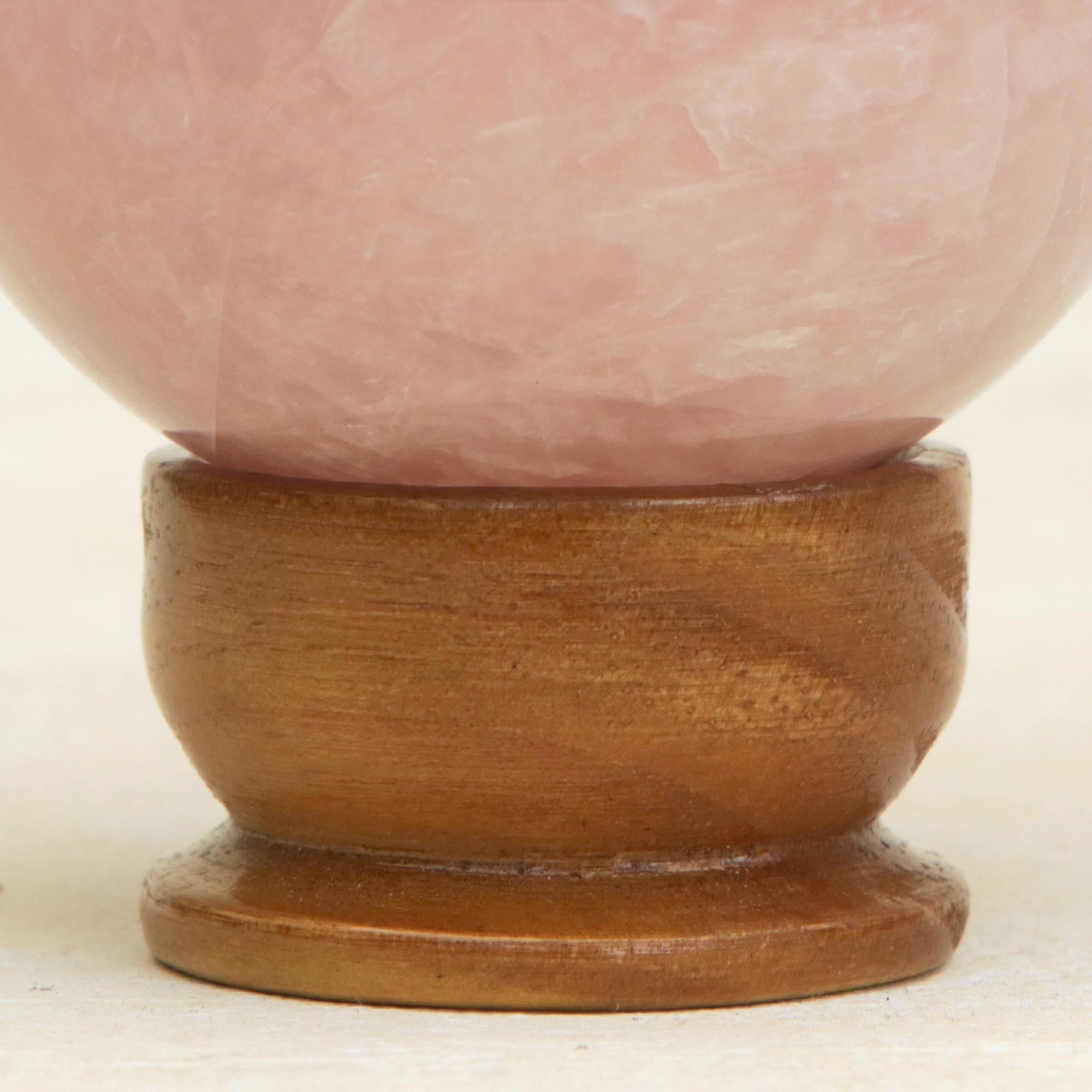 Premium Rose Quartz Love Crystal Ball - Ultimate Energy Enhancer