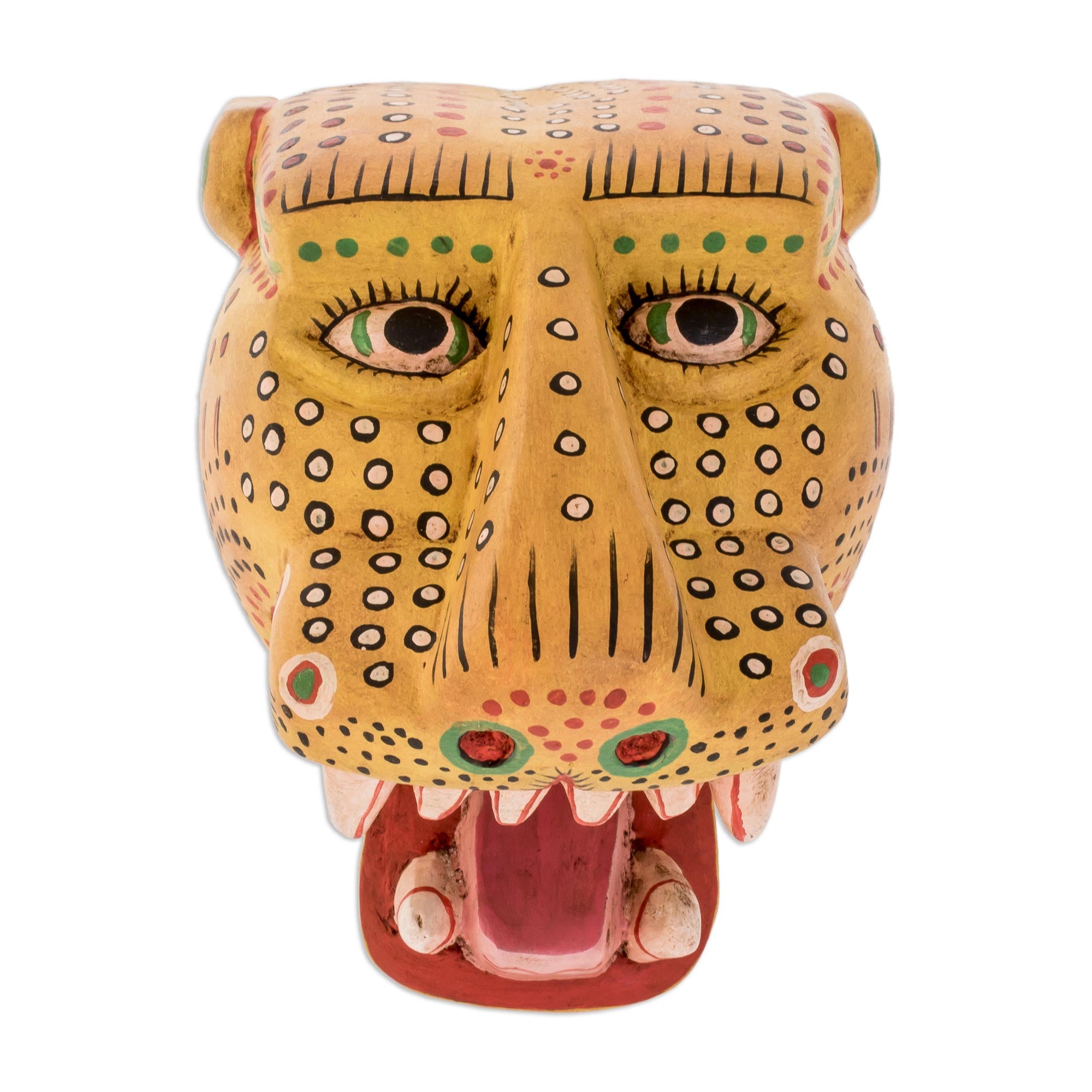 Premium Handcrafted Maya Jaguar Pinewood Sculpture
