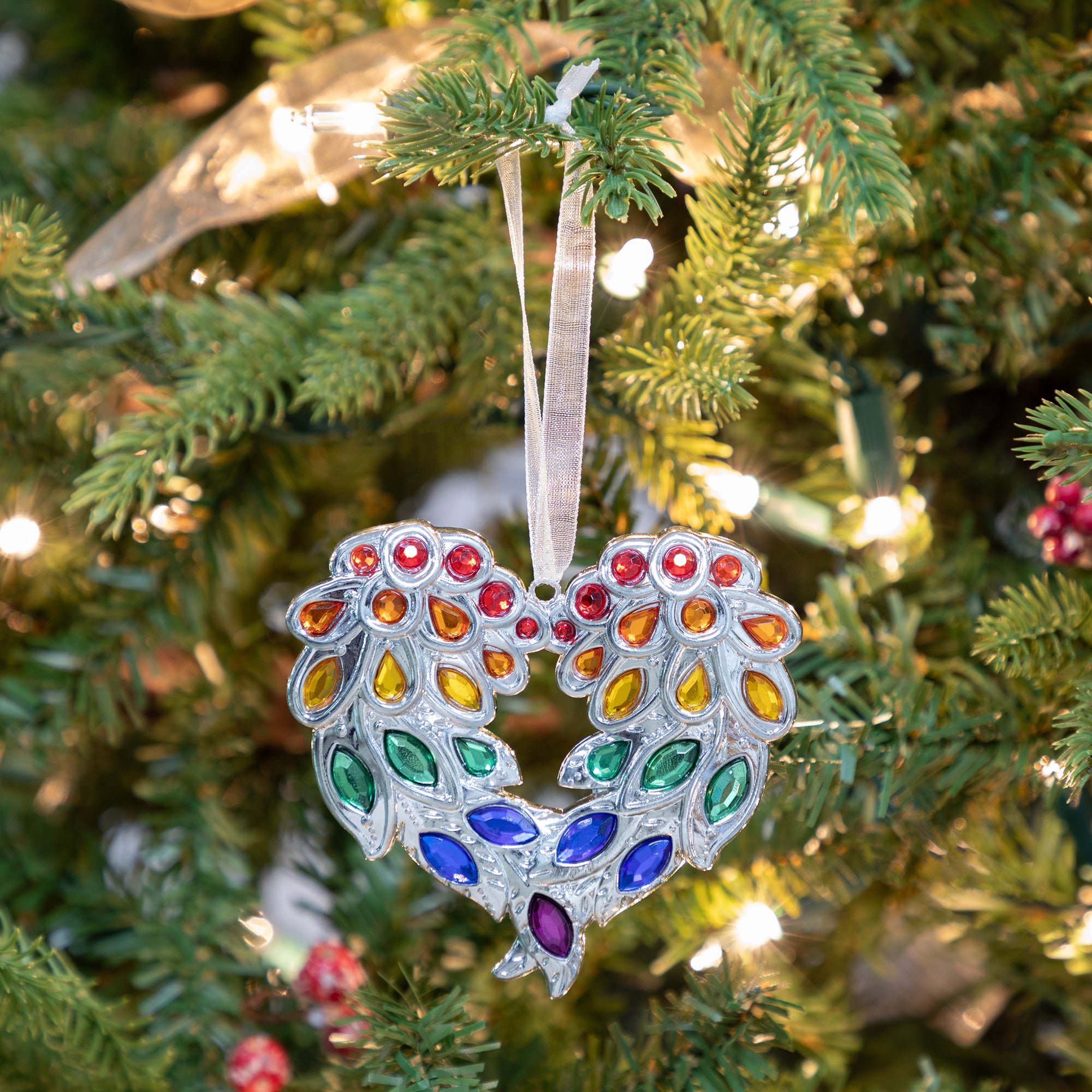 Premium Rainbow & Paws Memorial Ornament