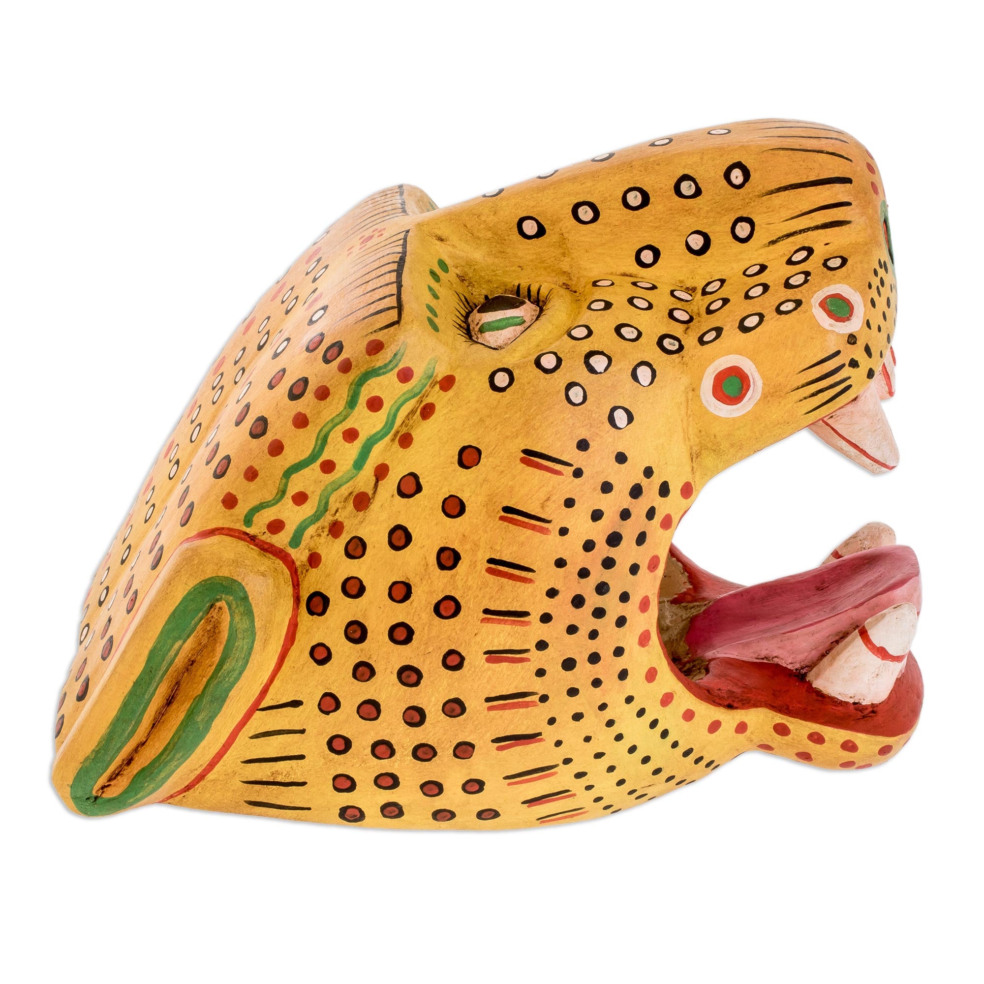 Premium Handcrafted Maya Jaguar Pinewood Sculpture