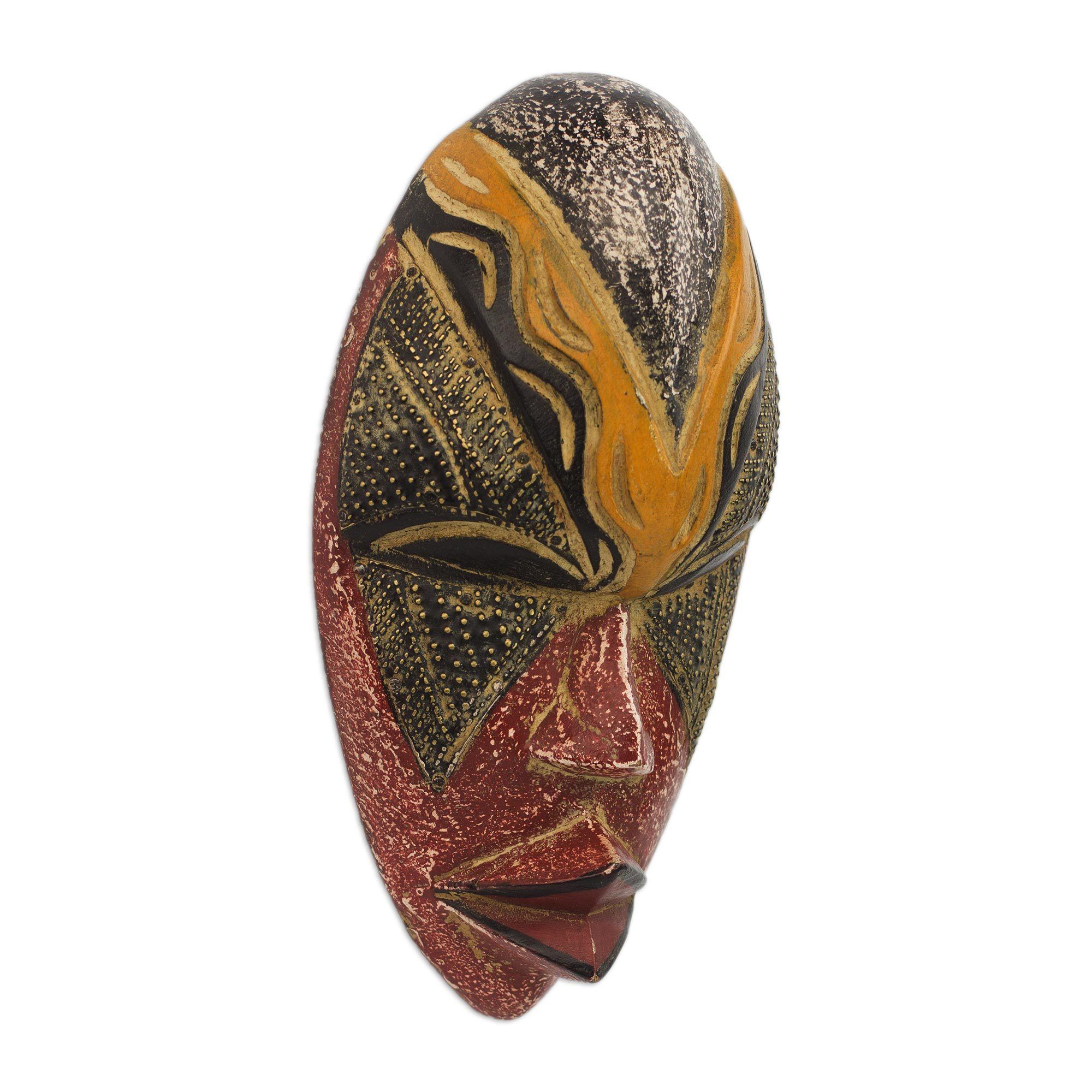 Premium Hand-Carved African Wall Mask - Amahle