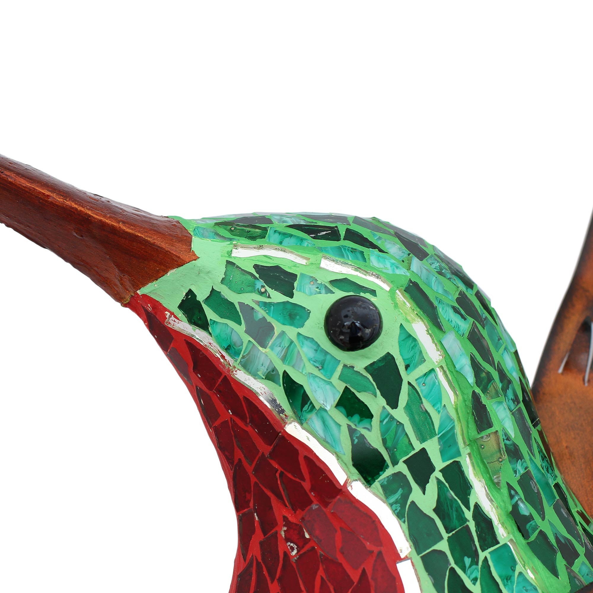 Premium Green Hummingbird Wall Art – Handcrafted Iron Sculpture