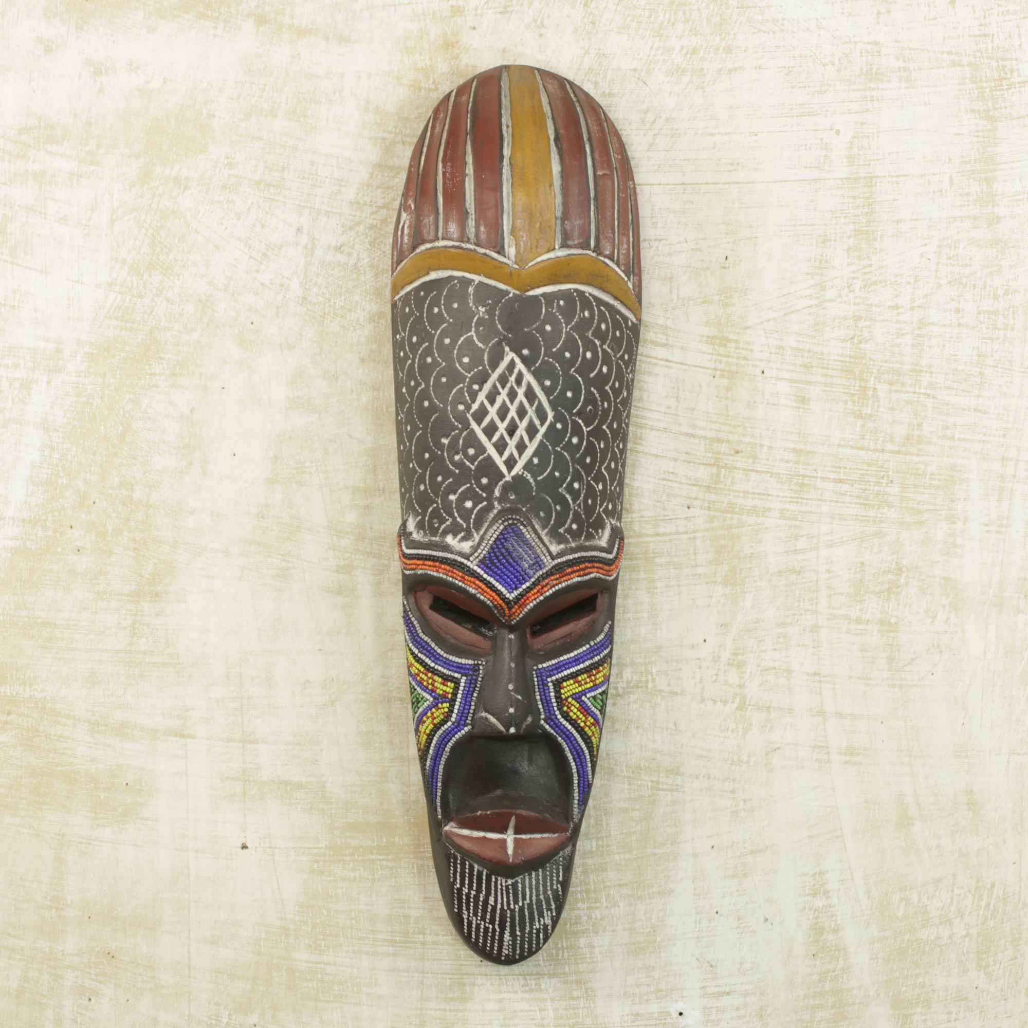 Premium African Wood Mask - God's Bounty
