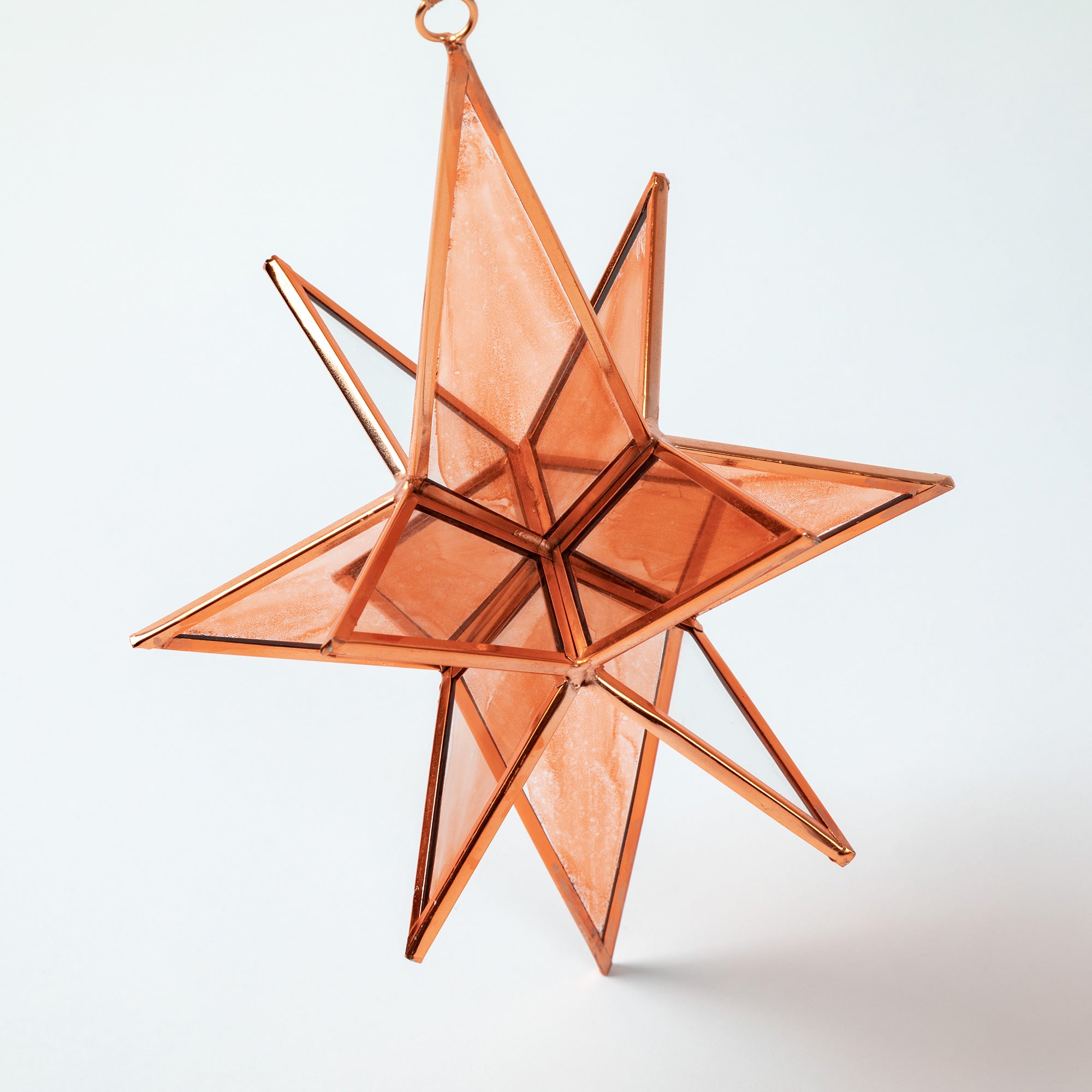 Premium Handcrafted Moravian Star Ornament | Fair Trade Stained Glass Decor