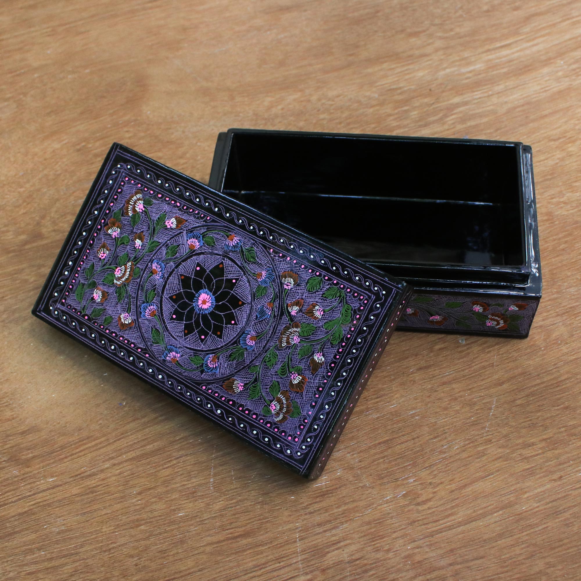 Premium Floral Fantasy Handcrafted Wooden Jewelry Box