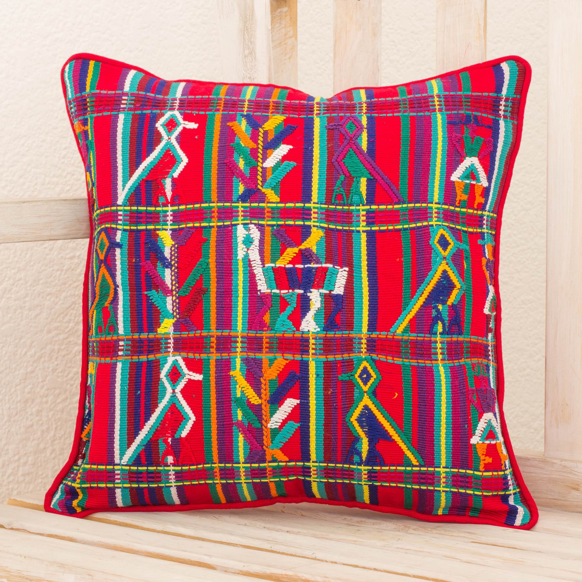 Premium Maya Cosmovision Cotton Cushion Cover