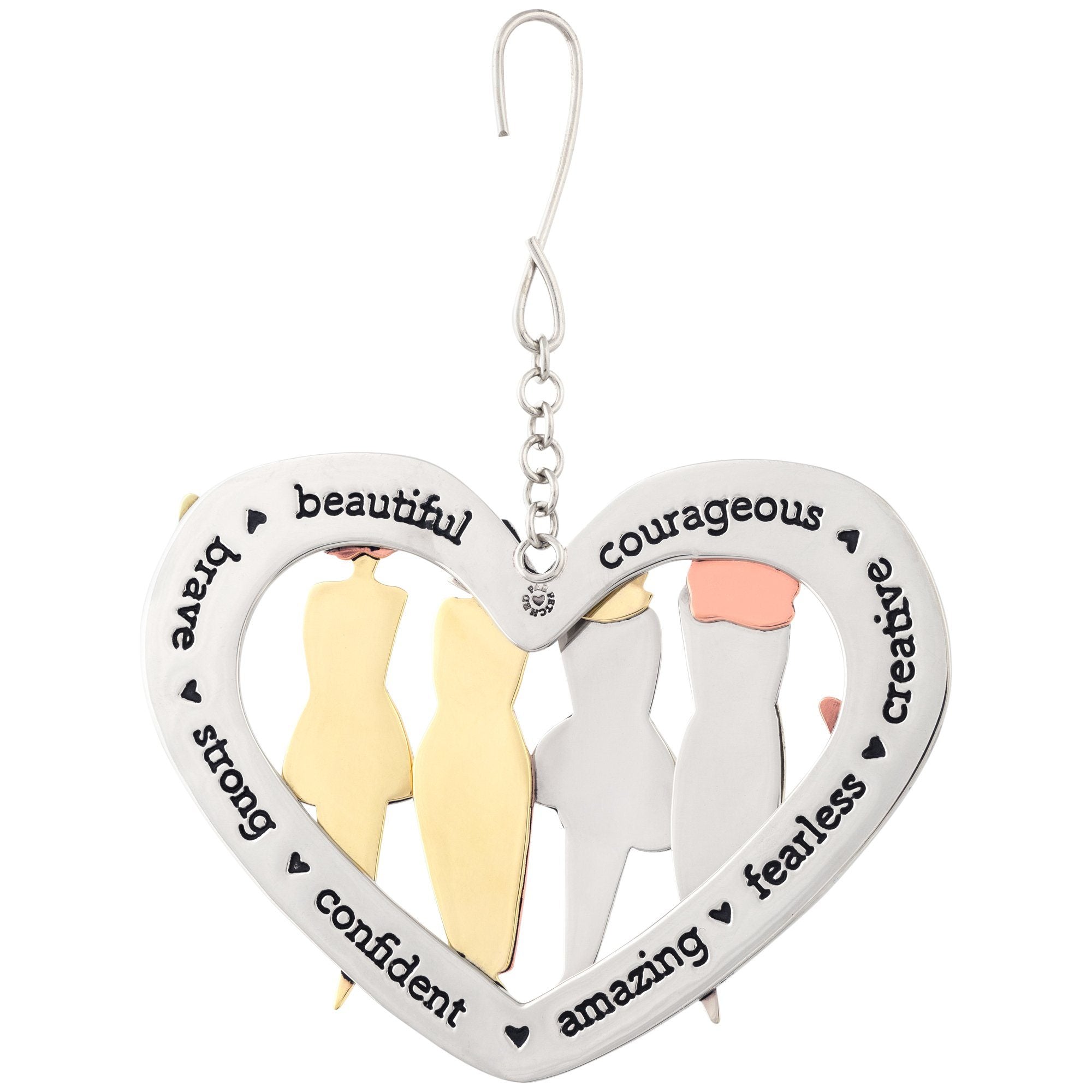 Premium Sisterhood Heart Ornament - Handmade Empowerment Decor