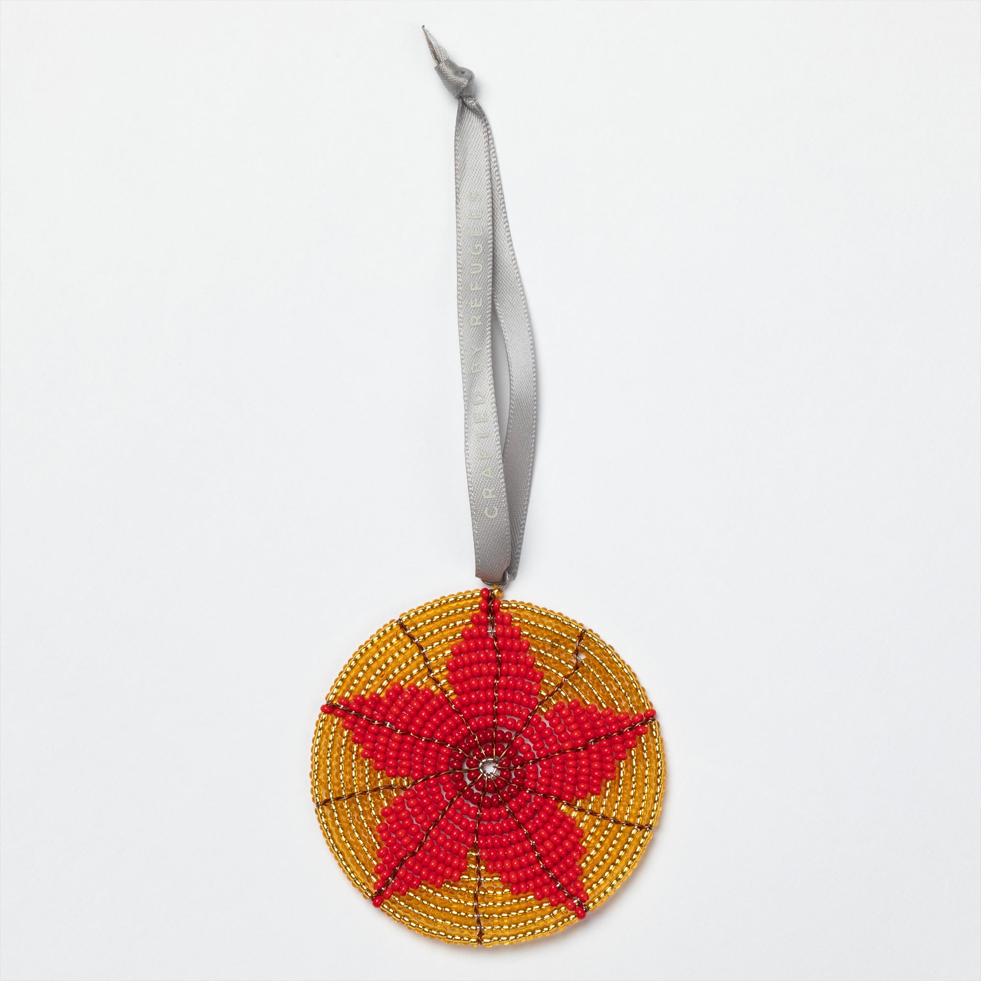 Premium Blossom of Hope Beaded Ornament - Handmade by Refugee Artisans