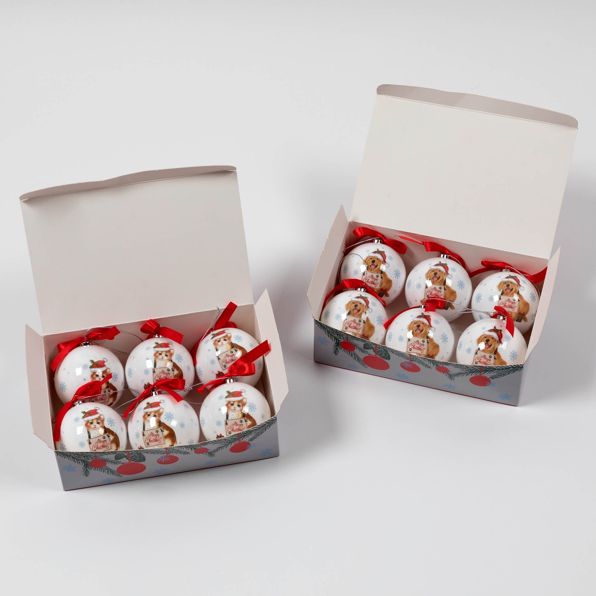 Premium Merry Christmas Pet Ornaments - Ultimate Set of 6