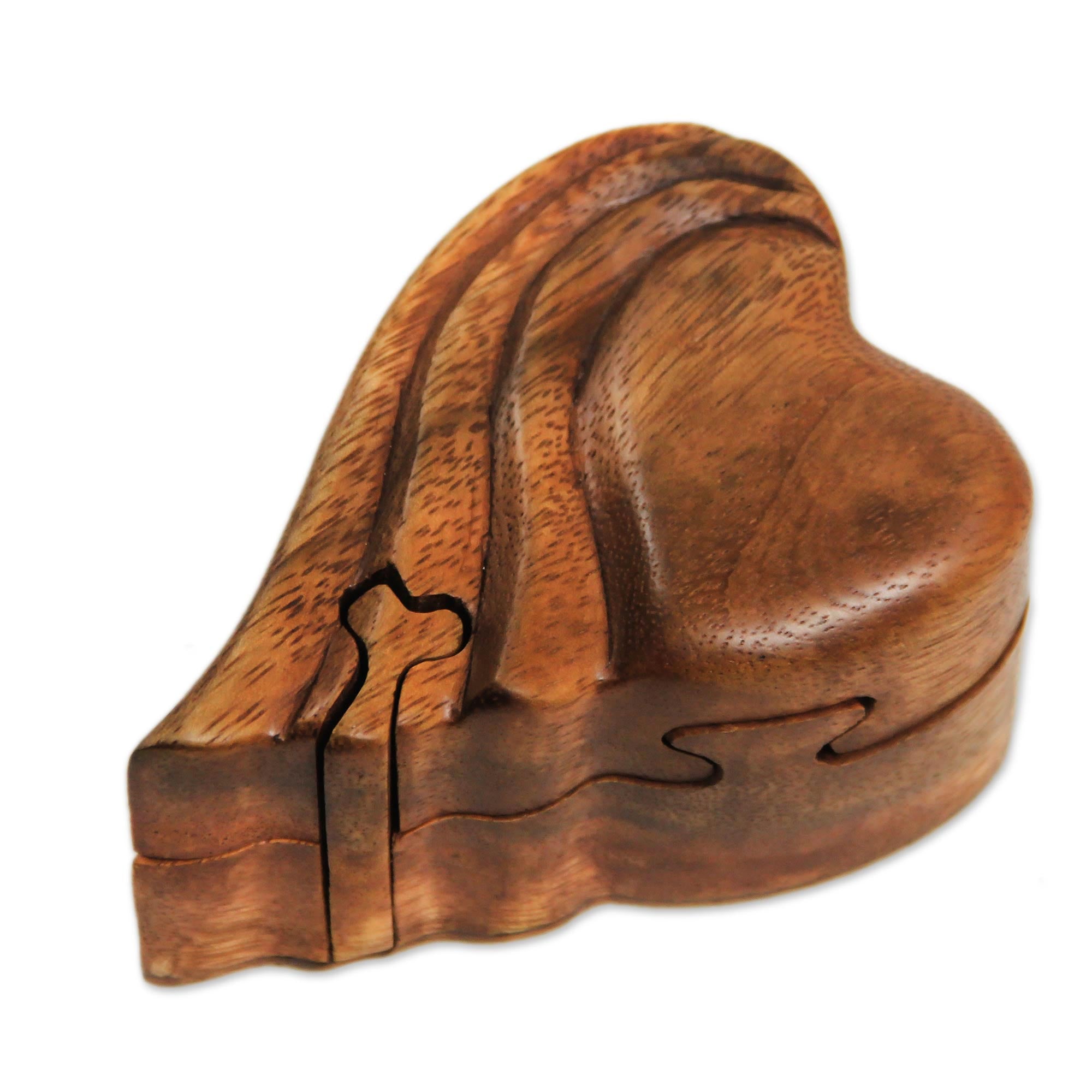 Premium Flying Heart Wooden Puzzle Box - Handcrafted Treasure Keeper