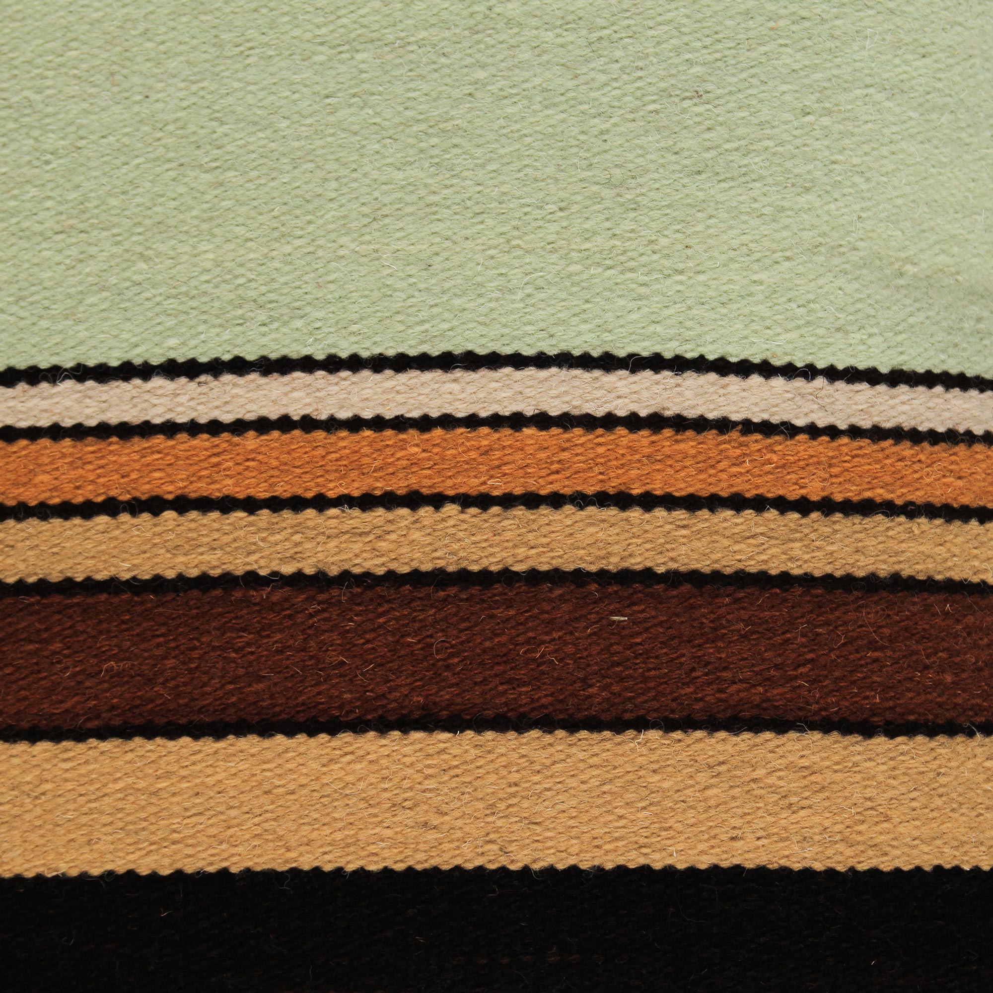 Premium Geometric Wool Striped Cushion Cover - Handwoven in Peru