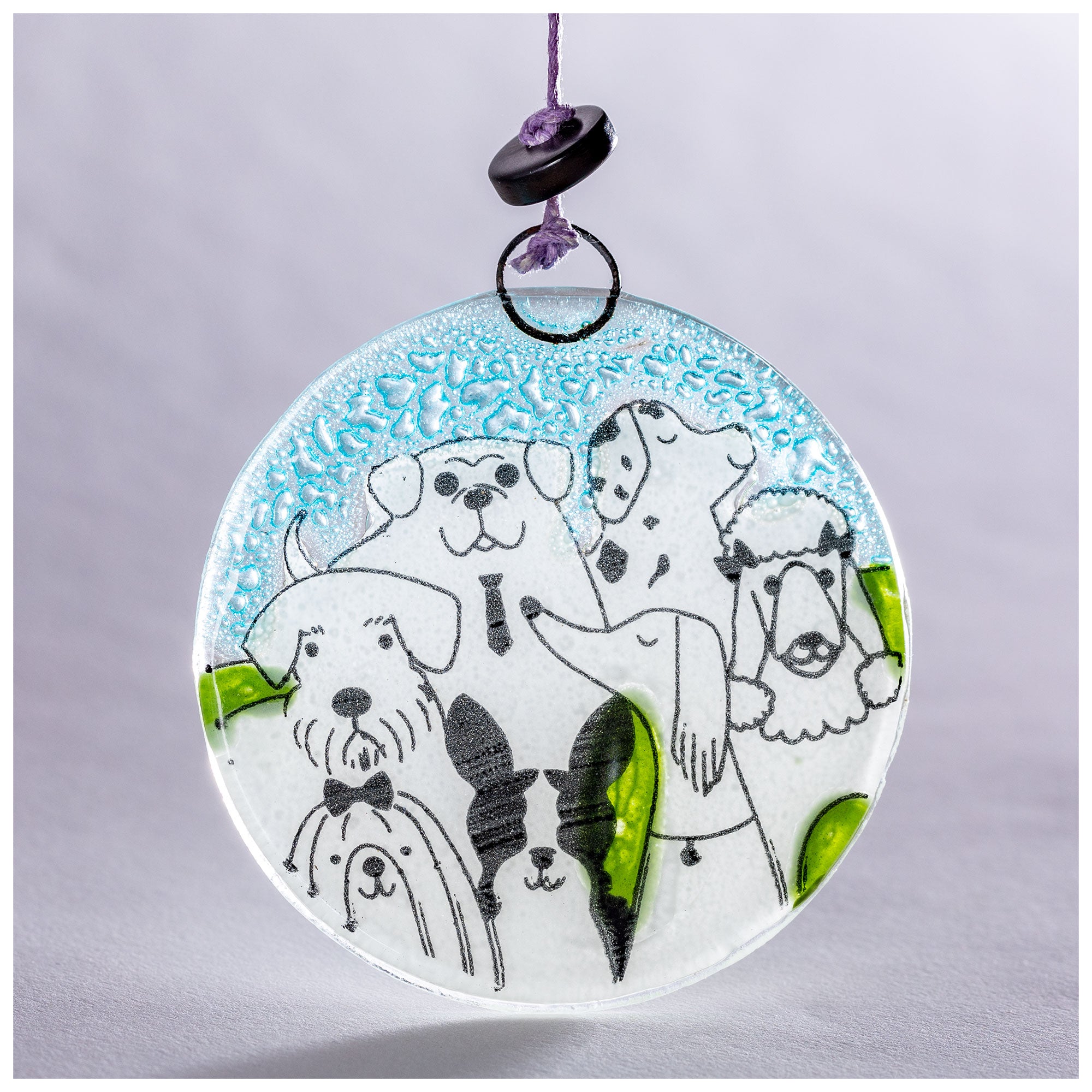 Premium Recycled Glass Pet Ornament - Handmade Fair Trade