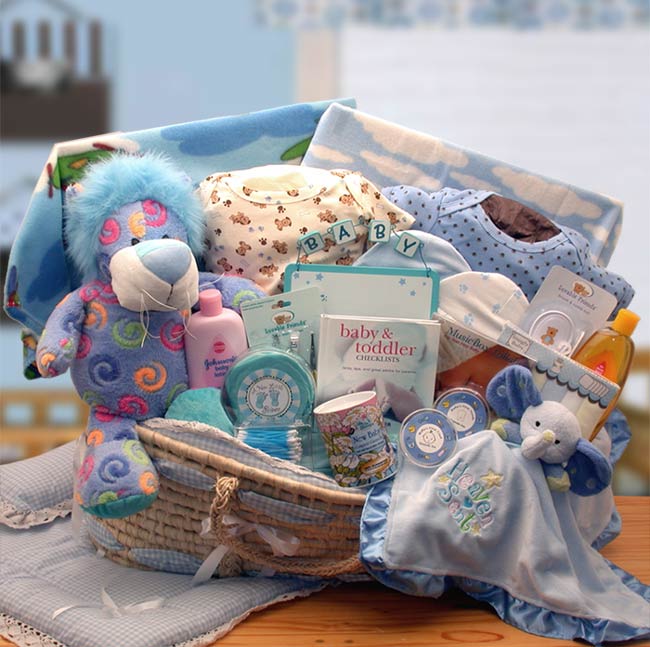 Ultimate Precious Petals Deluxe Baby Gift Set - Blue