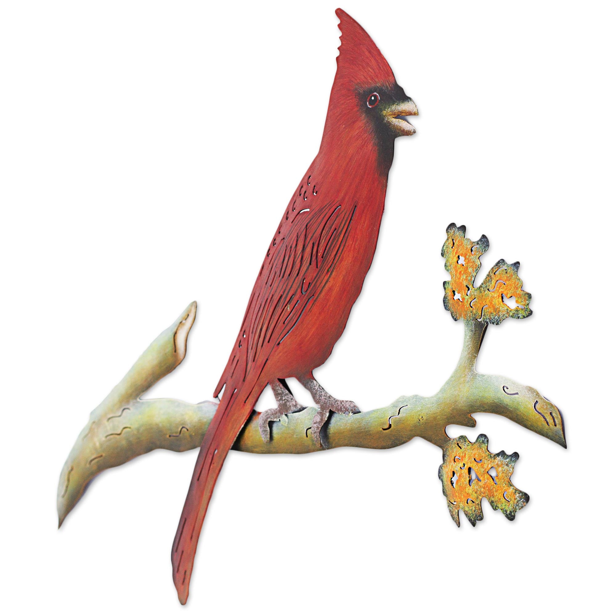 Premium Steel Cardinal Wall Art – Handmade in Mexico
