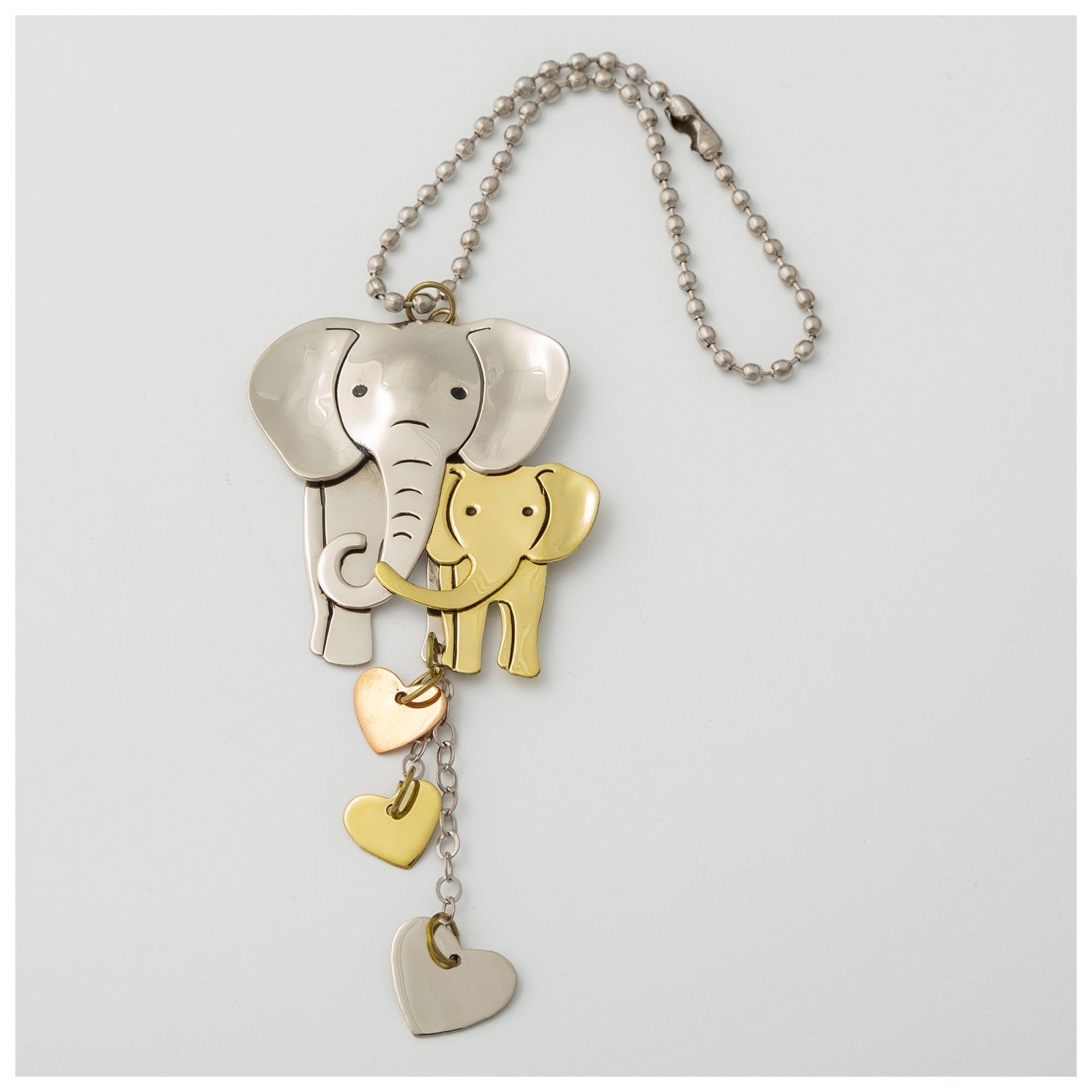 Premium Wildlife Wonder Mixed Metal Car Charm - Handcrafted in Mexico