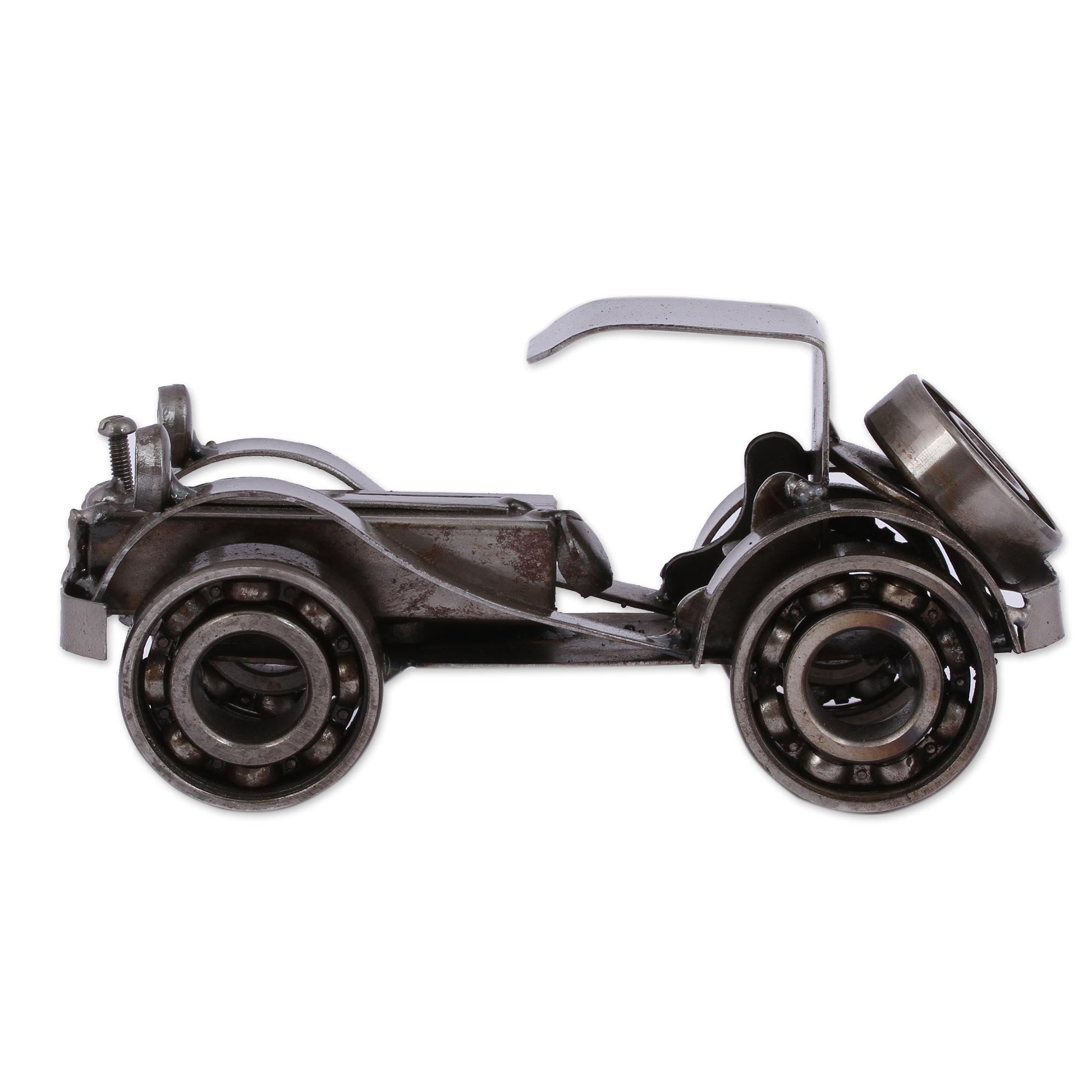 Premium Rustic Car Sculpture - Handmade Metal Art