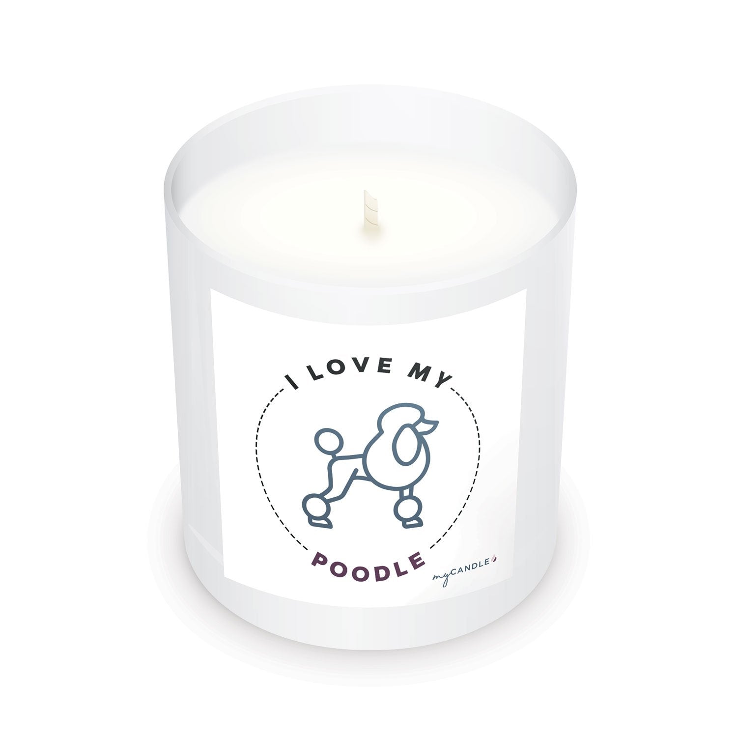 Premium Poodle Love Candle - Ultimate Pet Lover's Gift