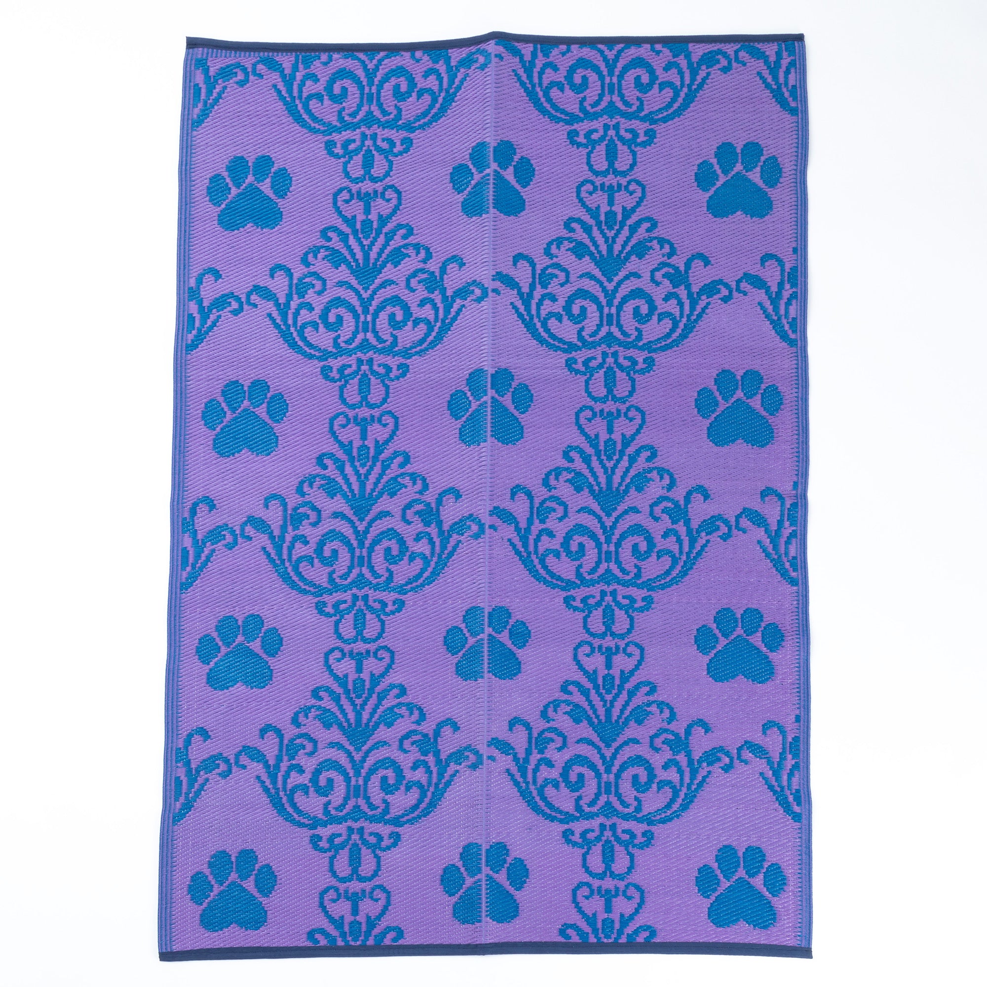 Premium Paw Print Reversible Outdoor Rug