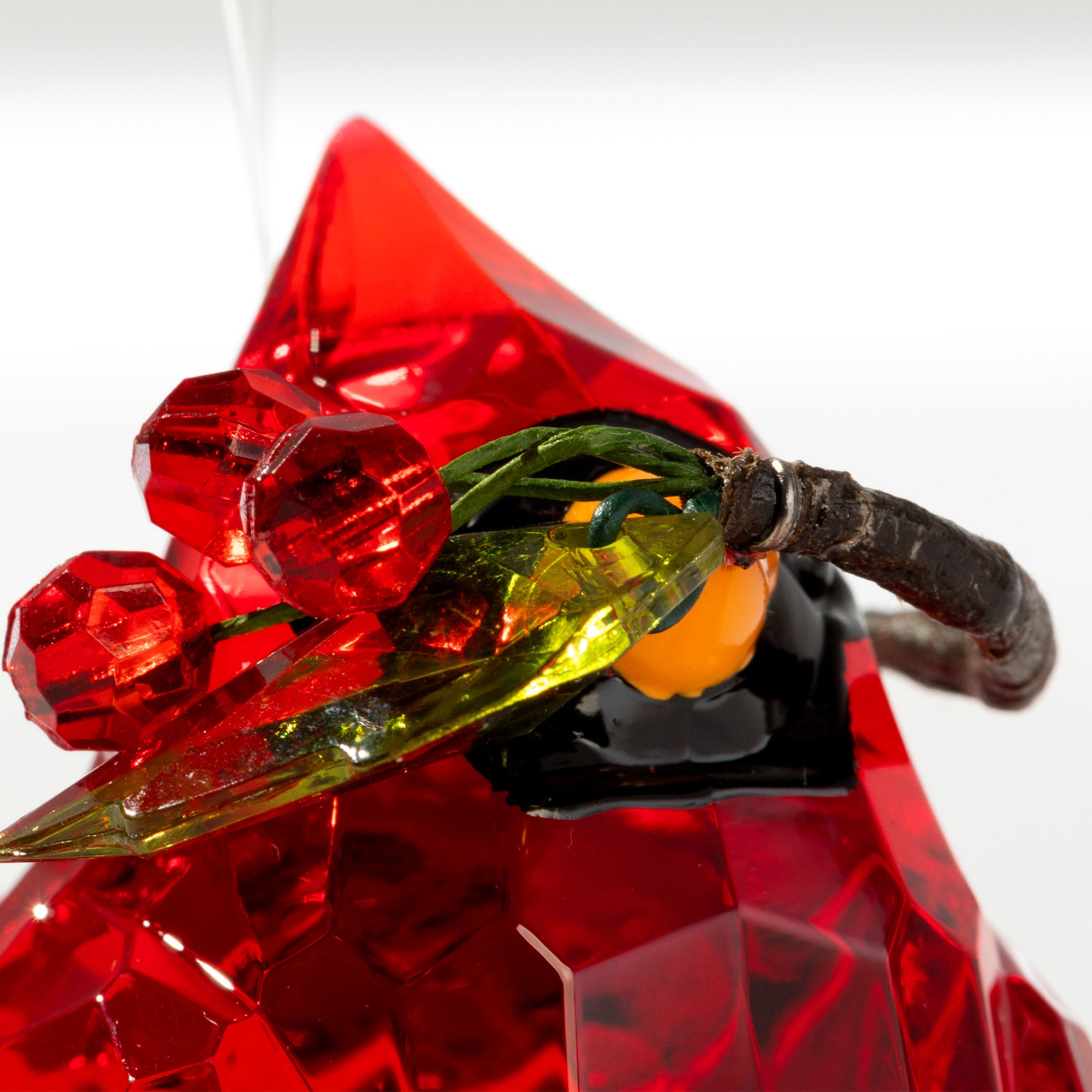 Premium Holiday Sparkle: Sweet Birds & Mistletoe Ornament Set